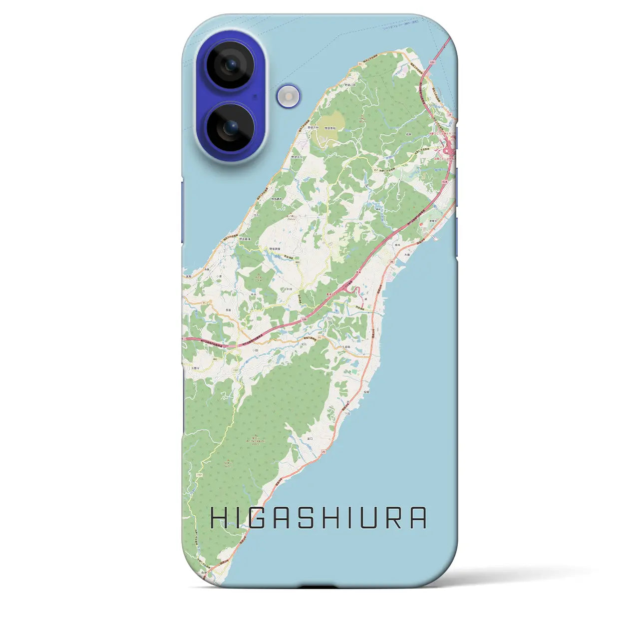 【東浦(兵庫県)】地図柄iPhoneケース(バックカバータイプ)ナチュラル・iPhone 16 Pro Max 用