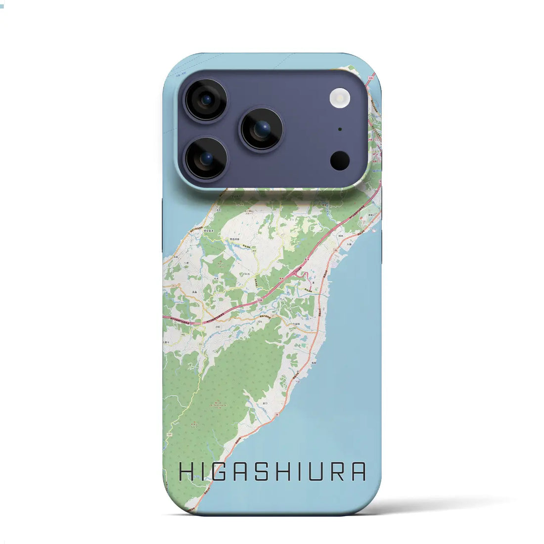 【東浦(兵庫県)】地図柄iPhoneケース(バックカバータイプ)ナチュラル・iPhone 17 Pro Max 用