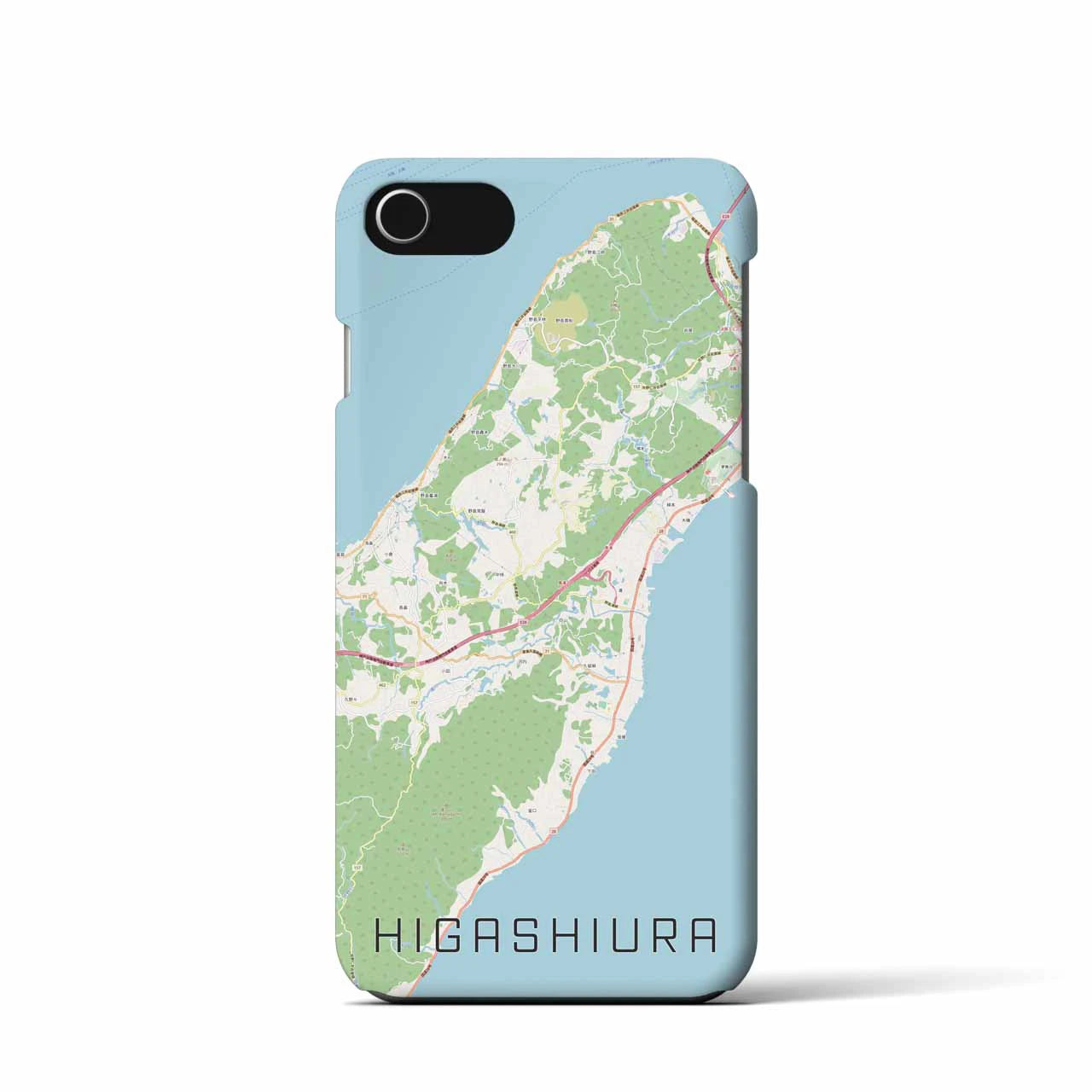【東浦(兵庫県)】地図柄iPhoneケース(バックカバータイプ)