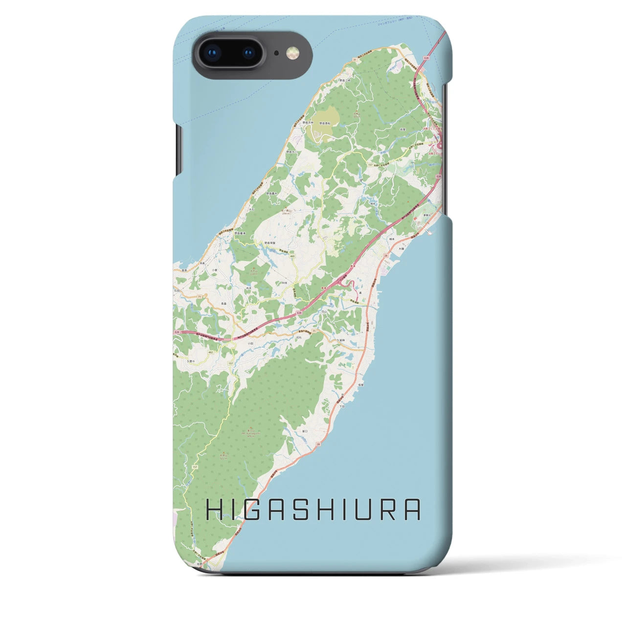 【東浦(兵庫県)】地図柄iPhoneケース(バックカバータイプ)