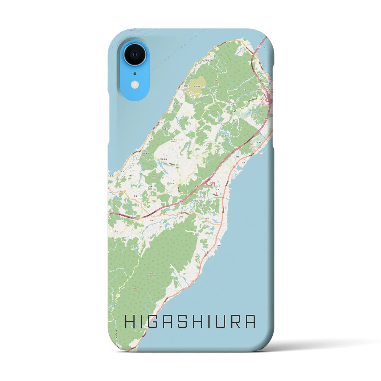 【東浦(兵庫県)】地図柄iPhoneケース(バックカバータイプ)