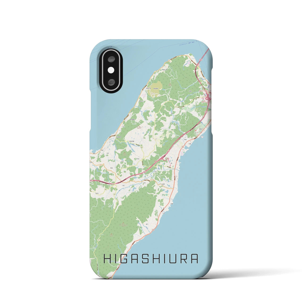 【東浦(兵庫県)】地図柄iPhoneケース(バックカバータイプ)