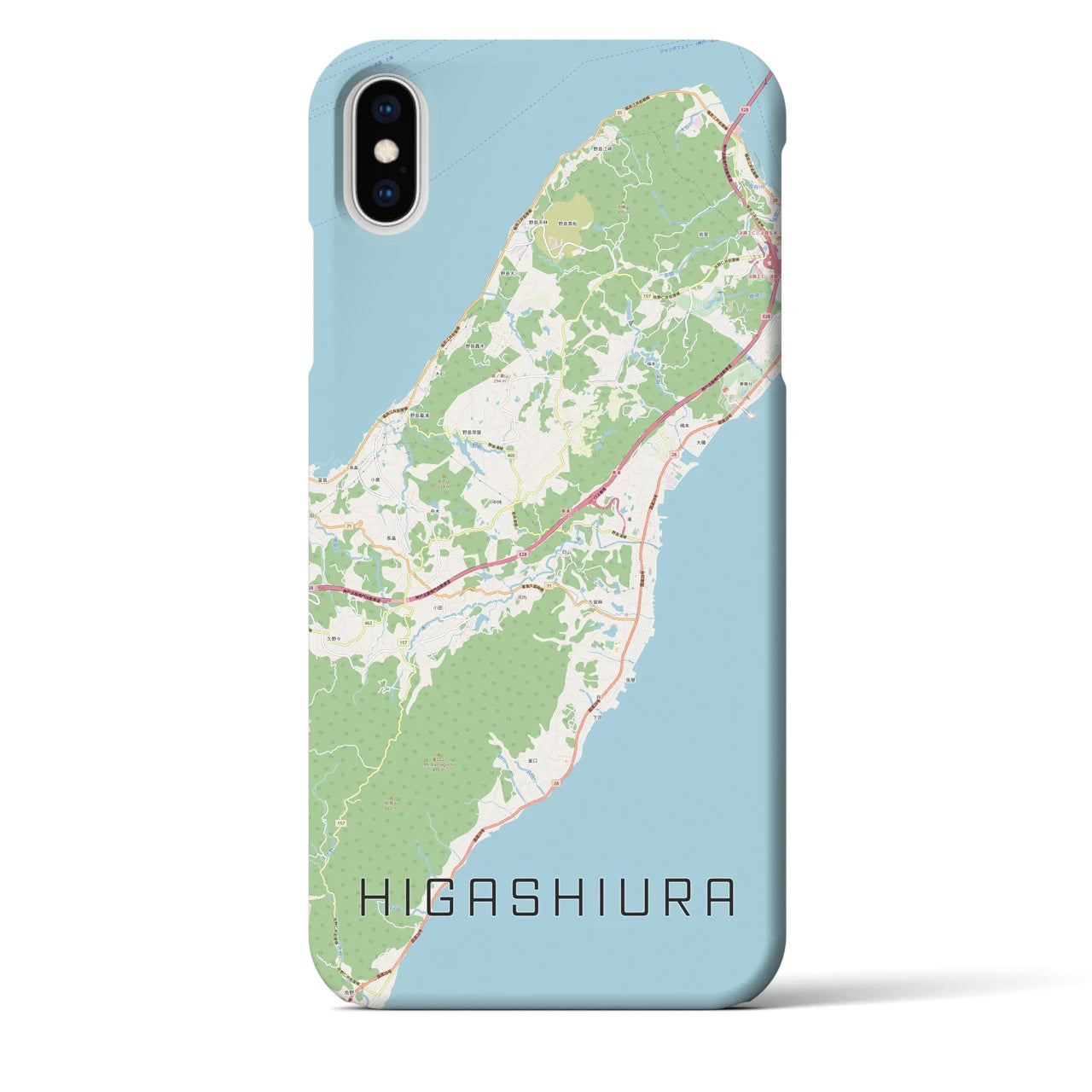 【東浦(兵庫県)】地図柄iPhoneケース(バックカバータイプ)