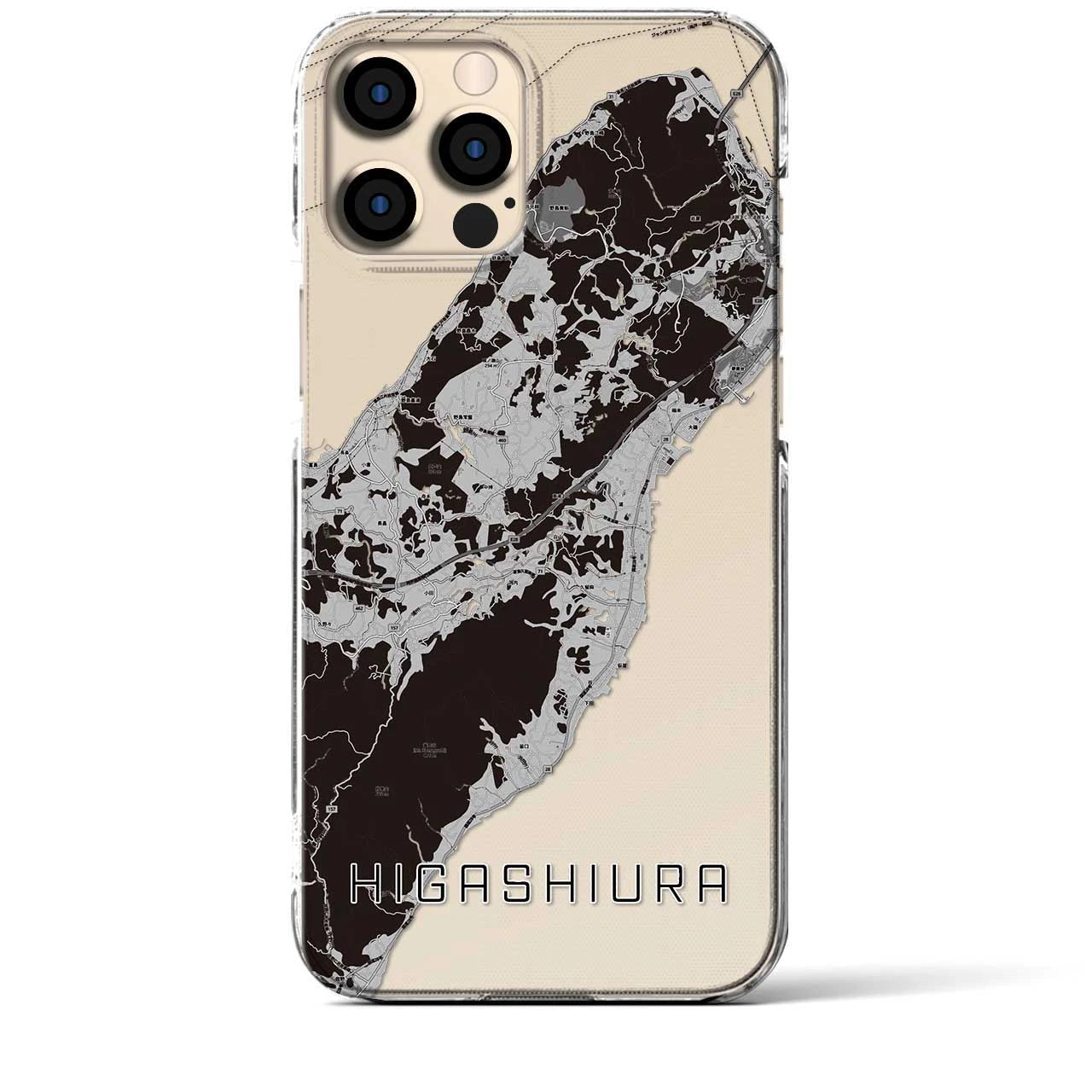 【東浦(兵庫県)】地図柄iPhoneケース(クリアタイプ)