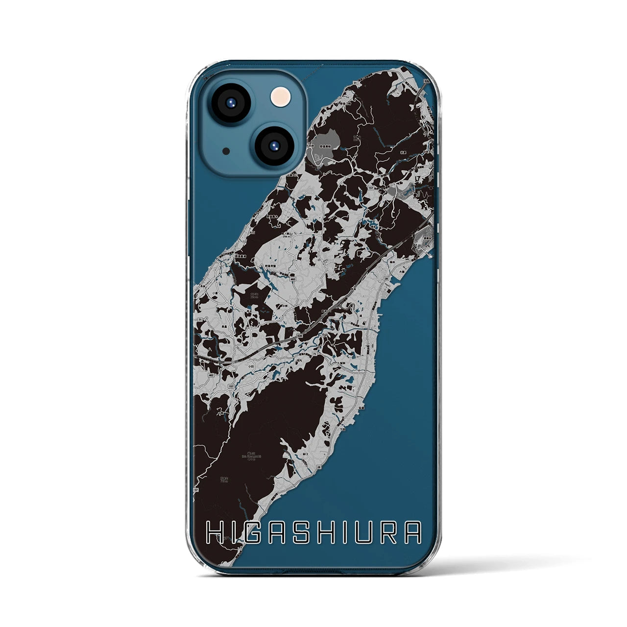 【東浦(兵庫県)】地図柄iPhoneケース(クリアタイプ)
