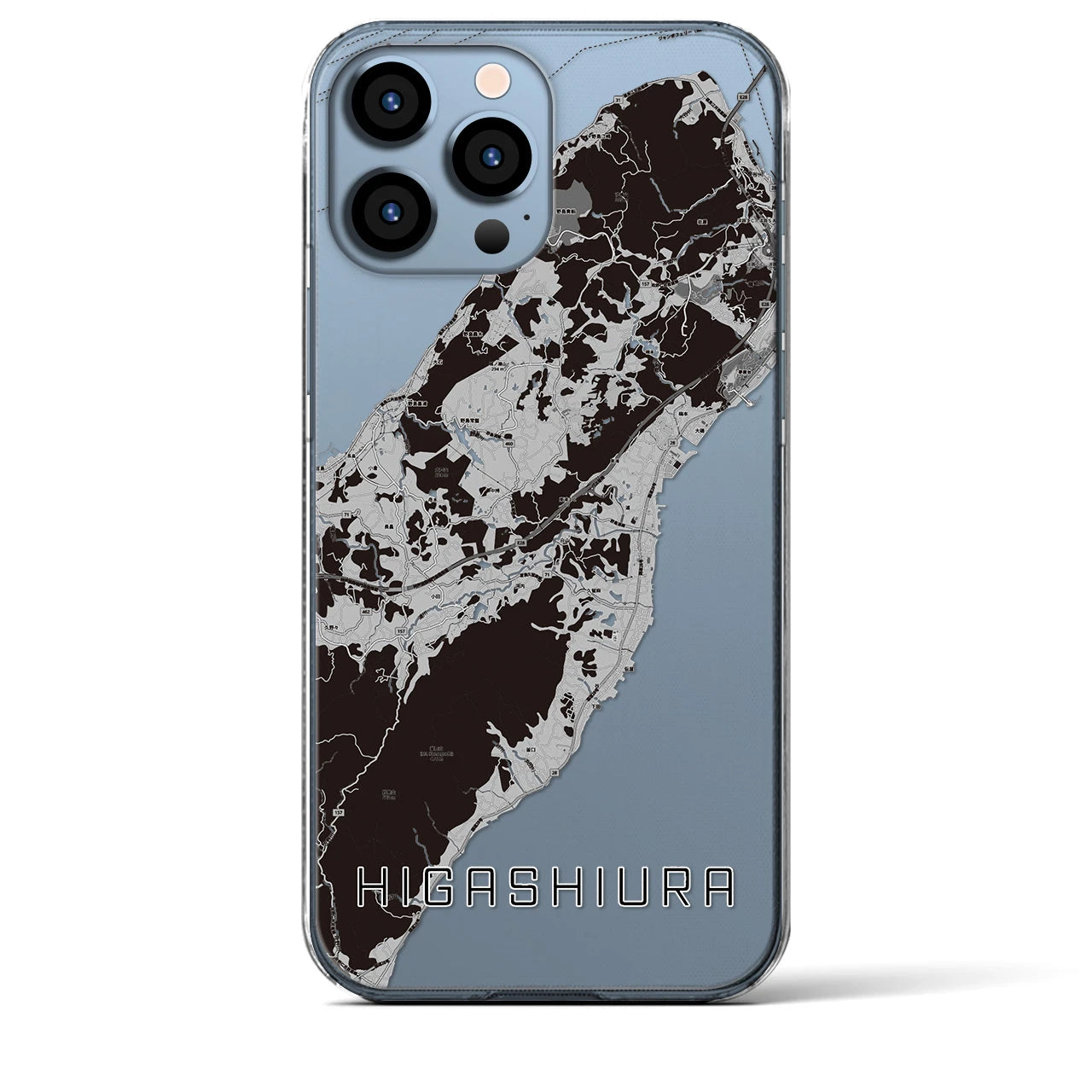 【東浦(兵庫県)】地図柄iPhoneケース(クリアタイプ)