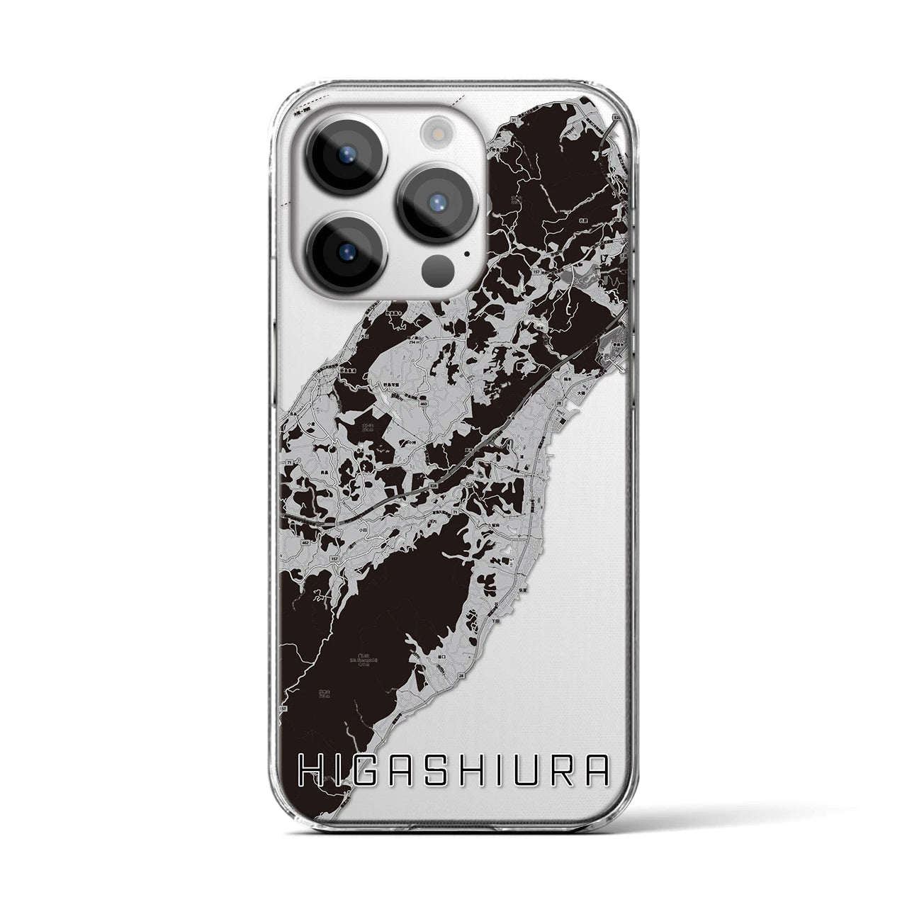 【東浦(兵庫県)】地図柄iPhoneケース(クリアタイプ)
