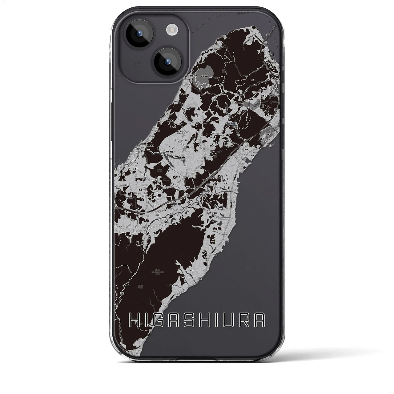 【東浦(兵庫県)】地図柄iPhoneケース(クリアタイプ)