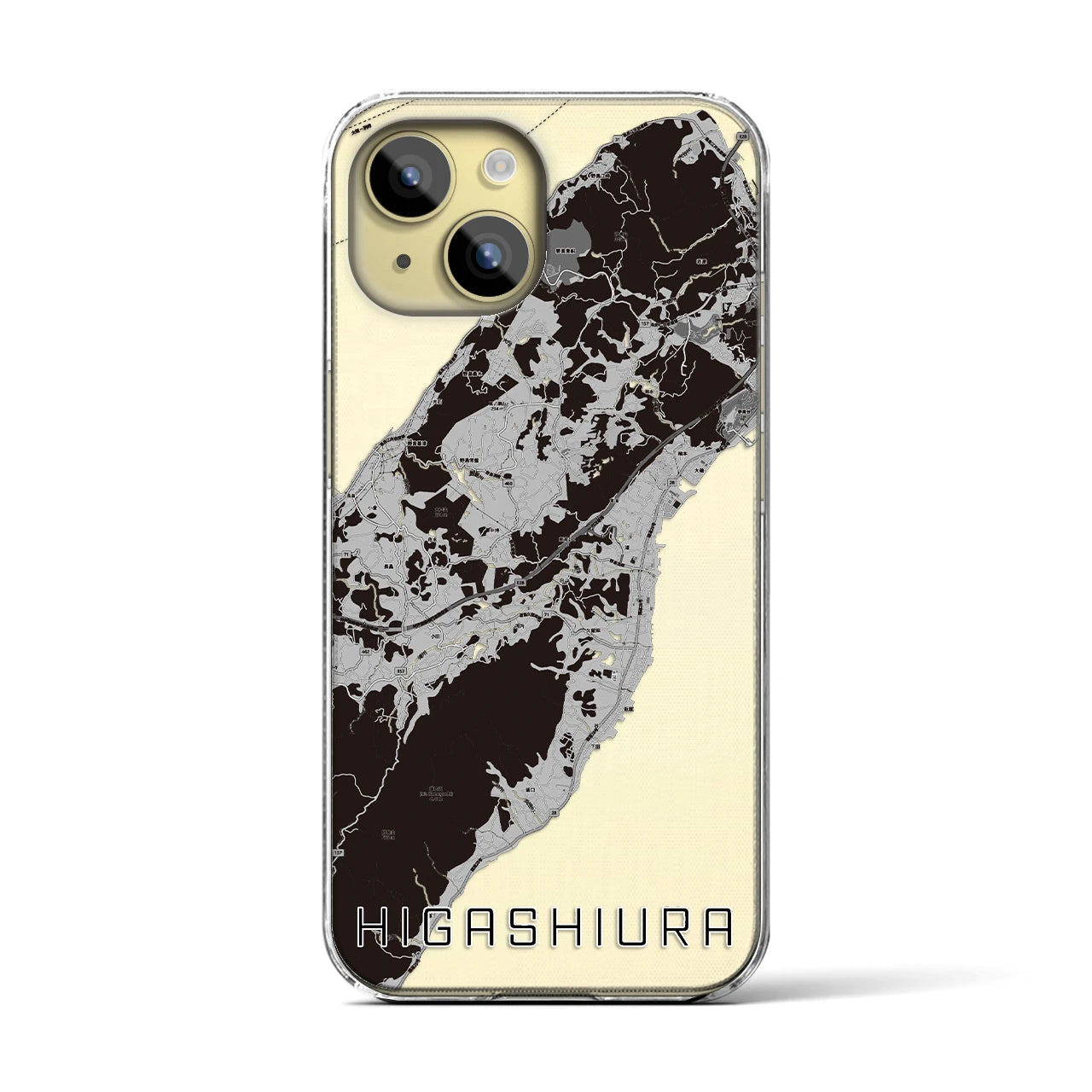 【東浦(兵庫県)】地図柄iPhoneケース(クリアタイプ)