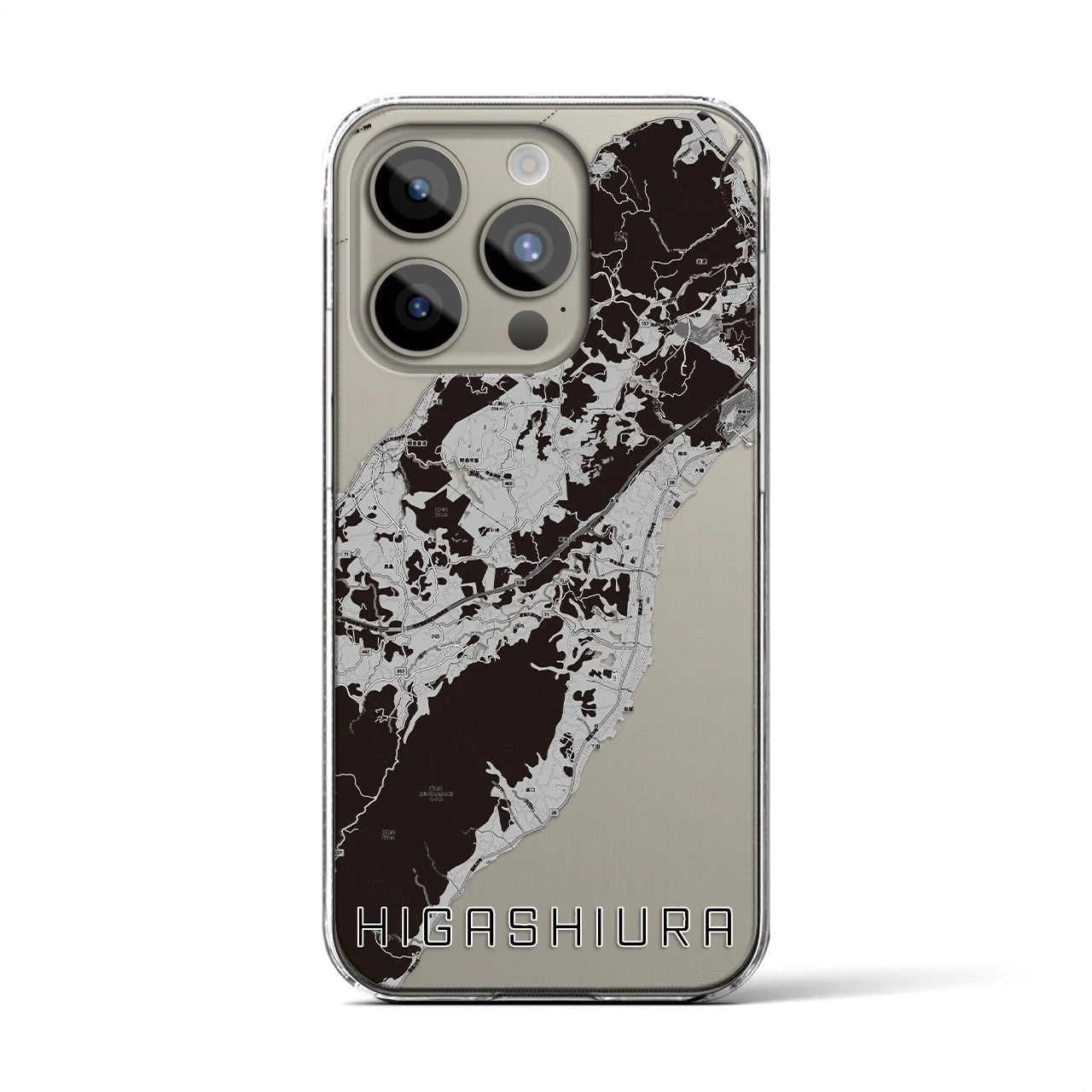 【東浦(兵庫県)】地図柄iPhoneケース(クリアタイプ)
