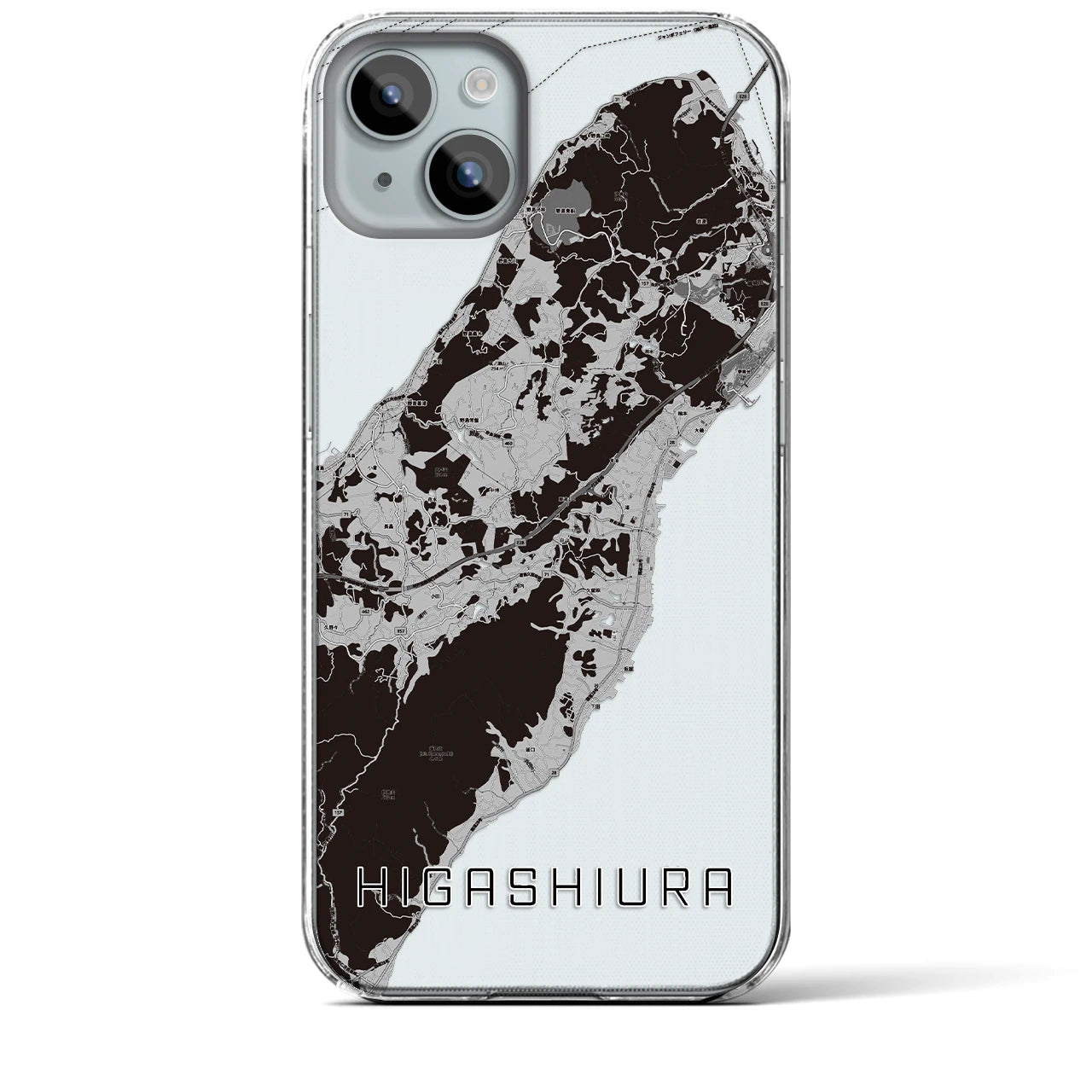 【東浦(兵庫県)】地図柄iPhoneケース(クリアタイプ)