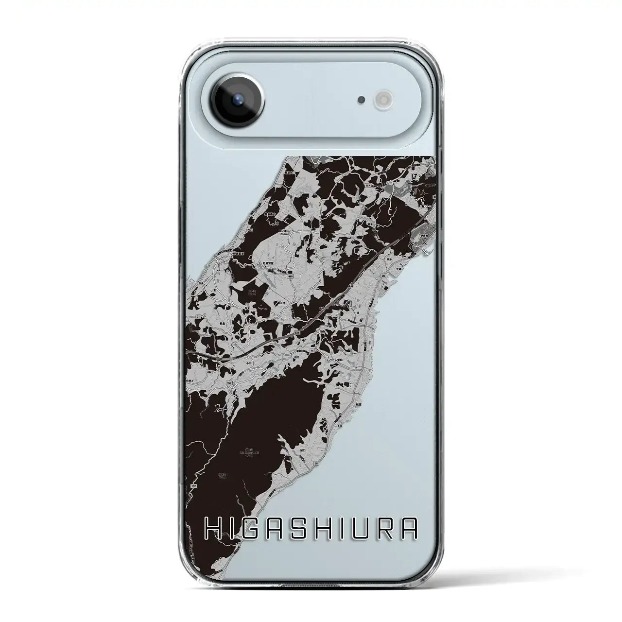 【東浦(兵庫県)】地図柄iPhoneケース(クリアタイプ)モノトーン・iPhone 17 Pro Max 用