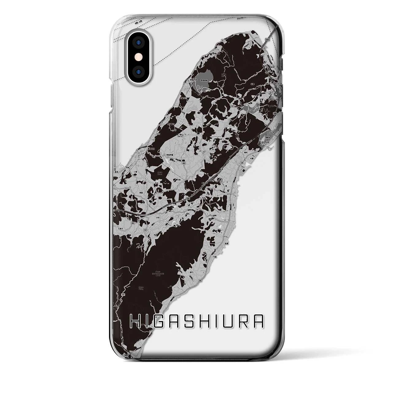 【東浦(兵庫県)】地図柄iPhoneケース(クリアタイプ)