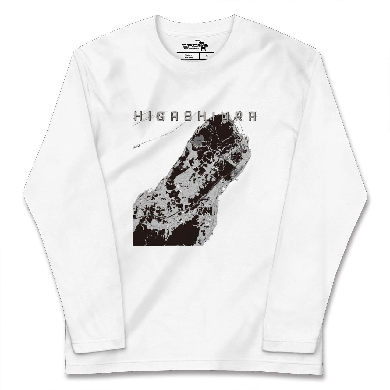 【東浦(兵庫県)(兵庫県)】地図柄ロングスリーブTシャツ