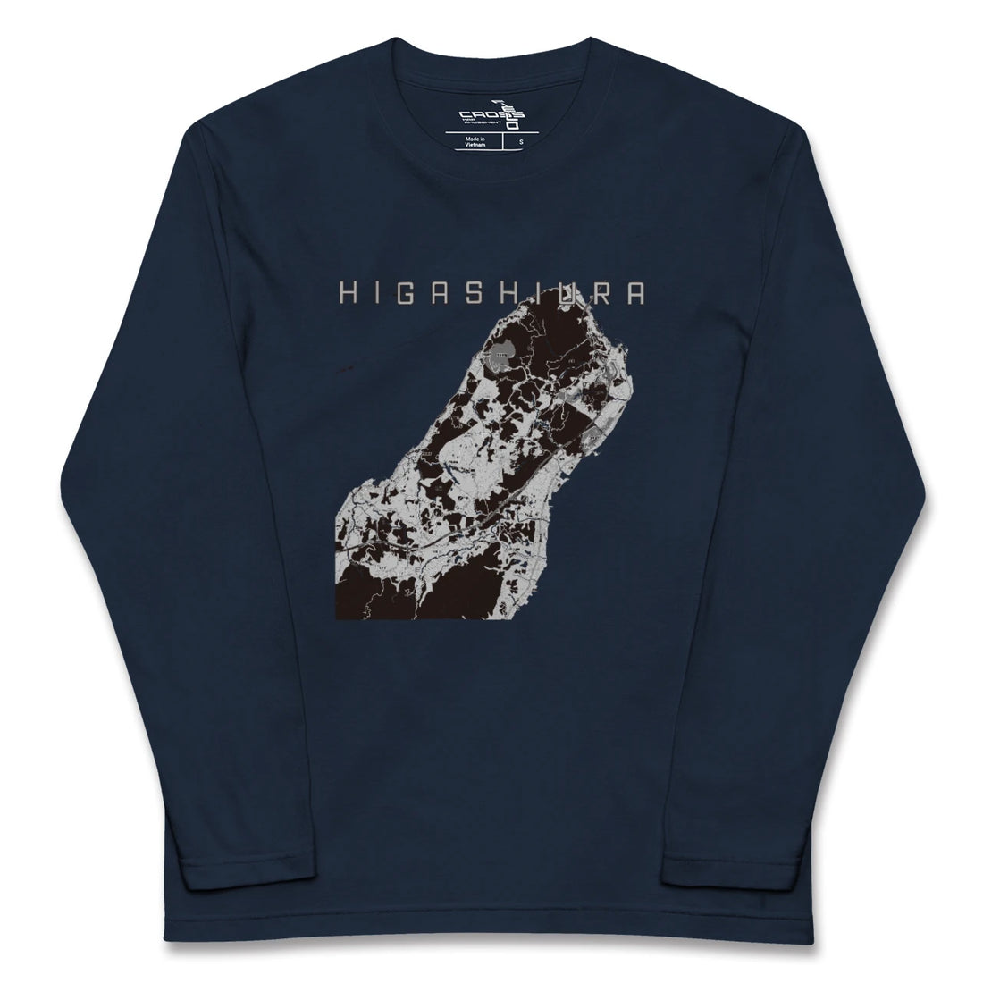 【東浦(兵庫県)(兵庫県)】地図柄ロングスリーブTシャツ
