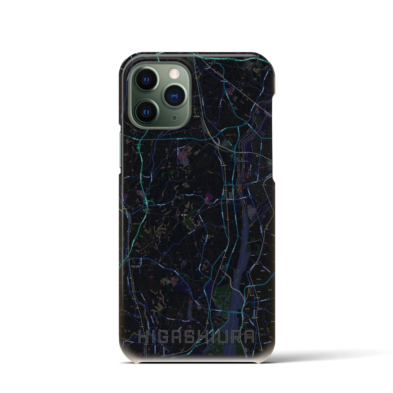 【東浦(愛知県)】地図柄iPhoneケース(バックカバータイプ)