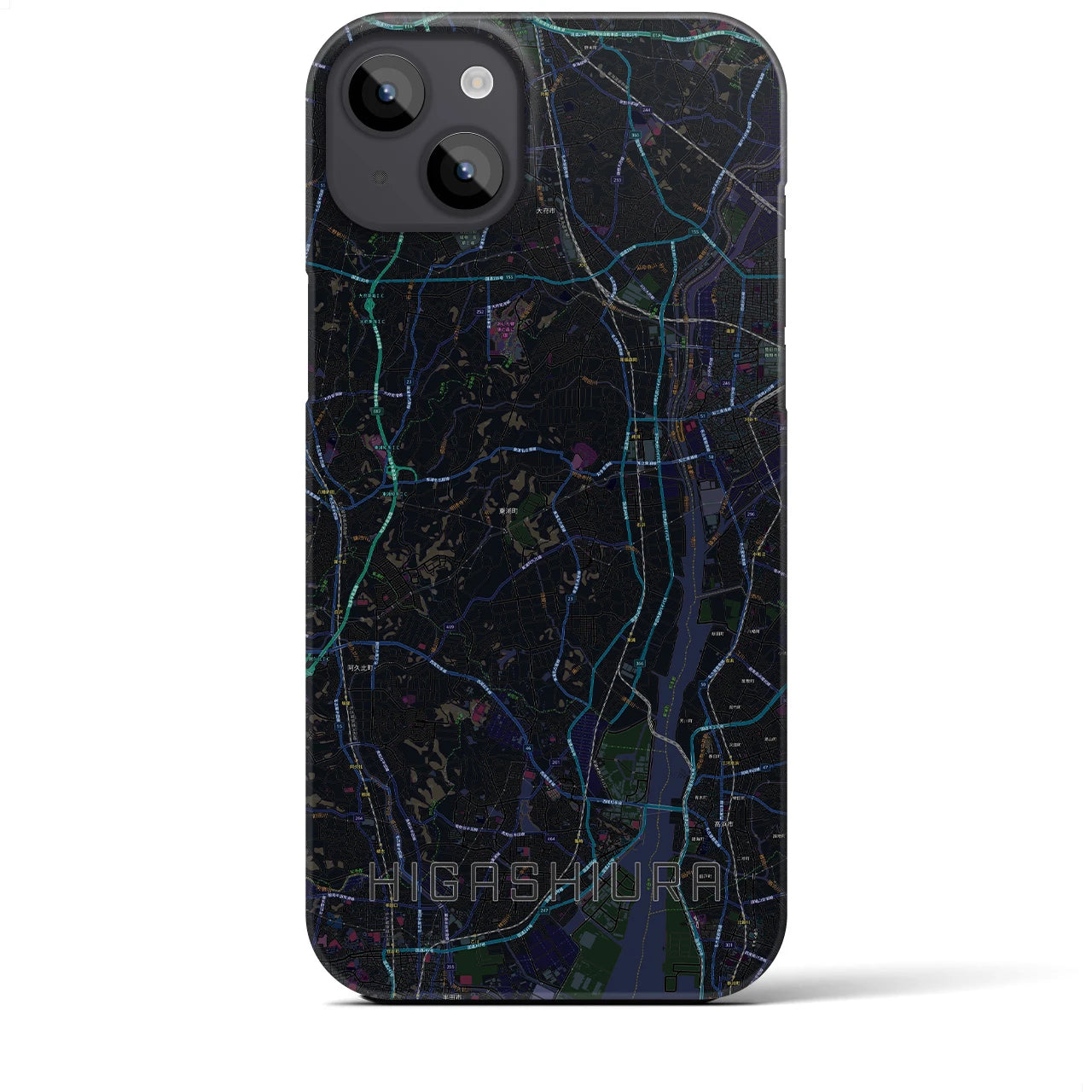 【東浦(愛知県)】地図柄iPhoneケース(バックカバータイプ)