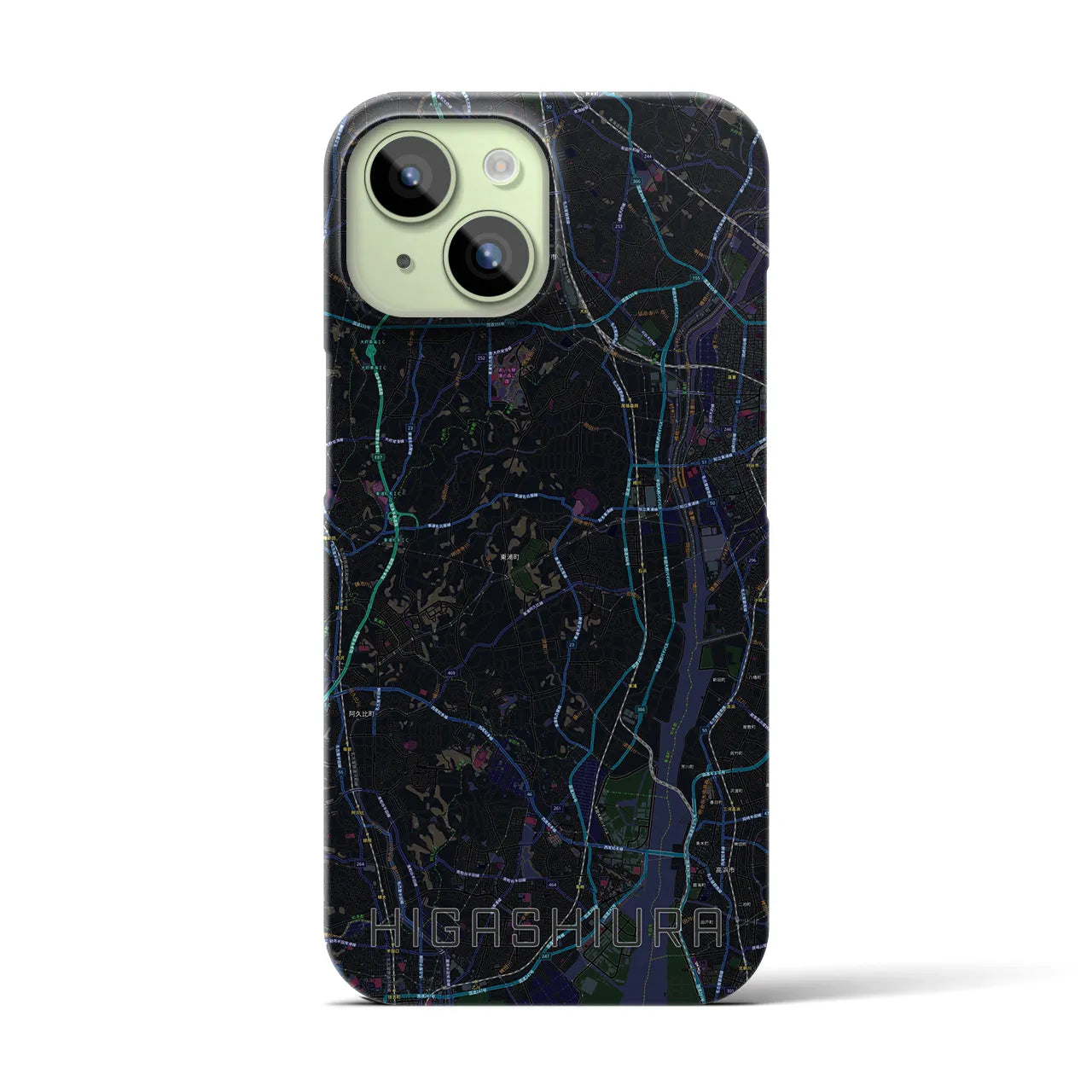 【東浦(愛知県)】地図柄iPhoneケース(バックカバータイプ)