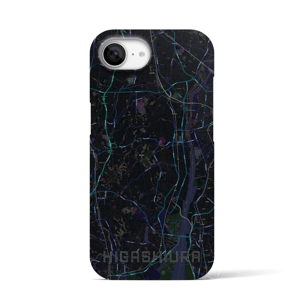 【東浦(愛知県)】地図柄iPhoneケース(バックカバータイプ)