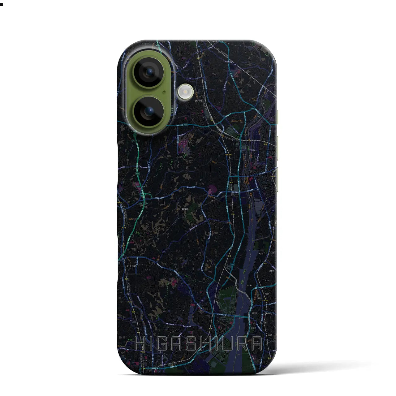 【東浦(愛知県)】地図柄iPhoneケース(バックカバータイプ)