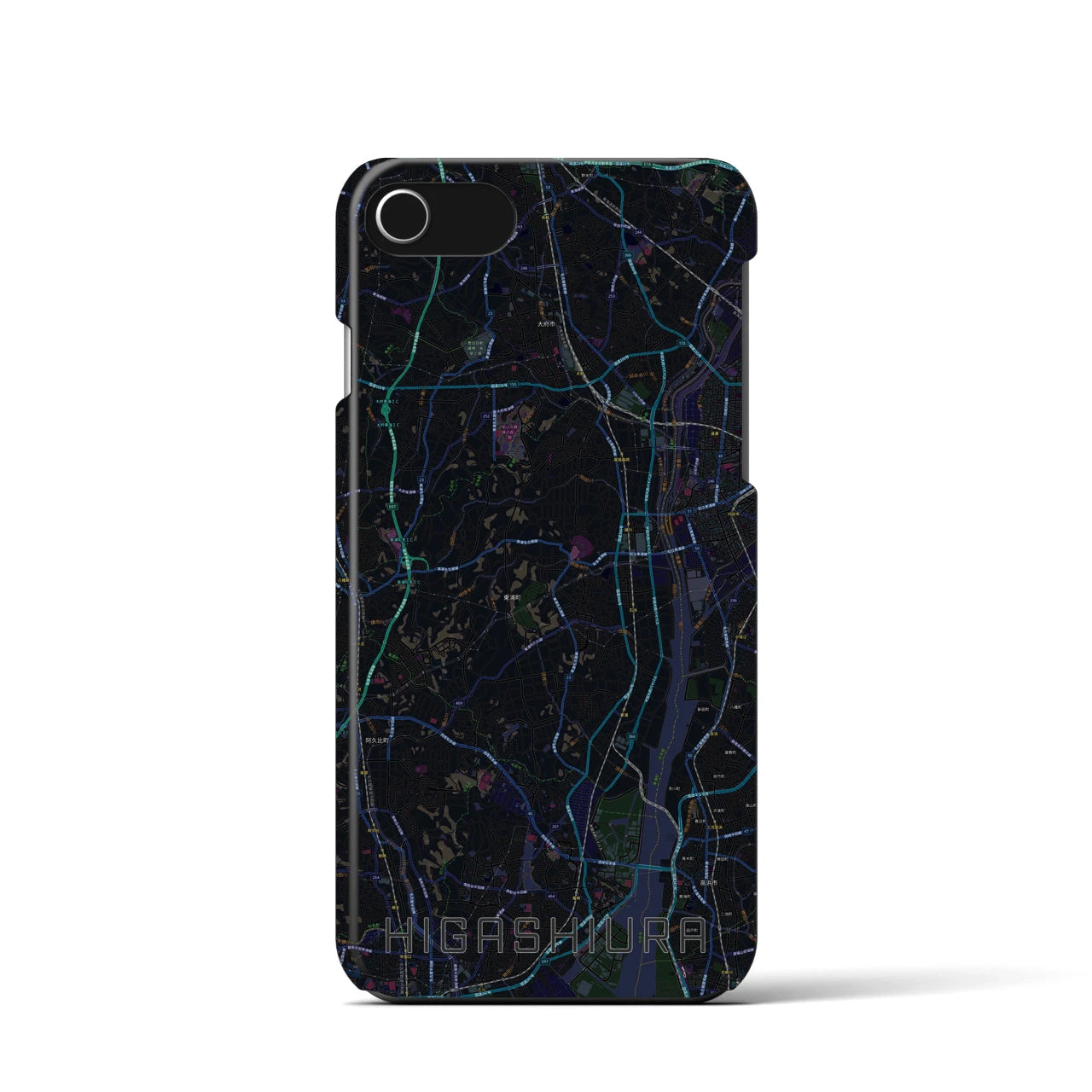 【東浦(愛知県)】地図柄iPhoneケース(バックカバータイプ)