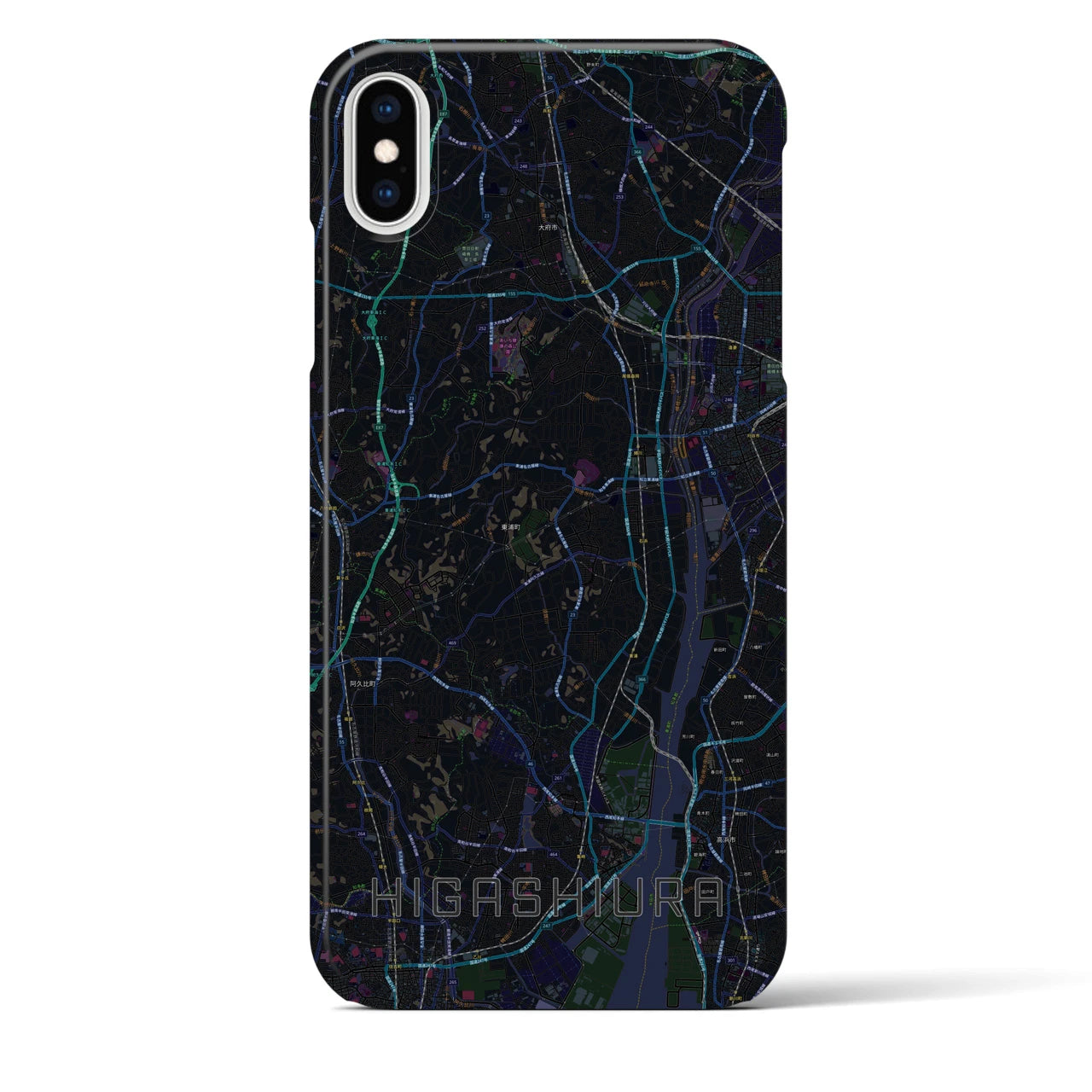 【東浦(愛知県)】地図柄iPhoneケース(バックカバータイプ)