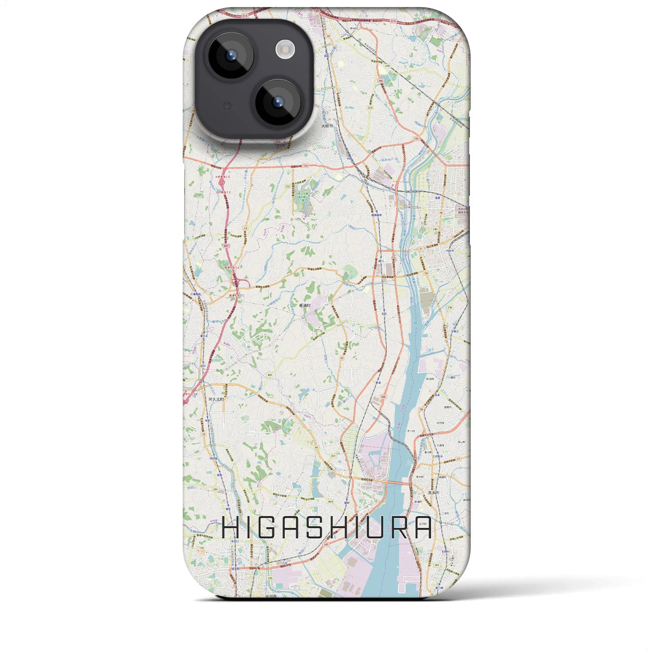 【東浦(愛知県)】地図柄iPhoneケース(バックカバータイプ)