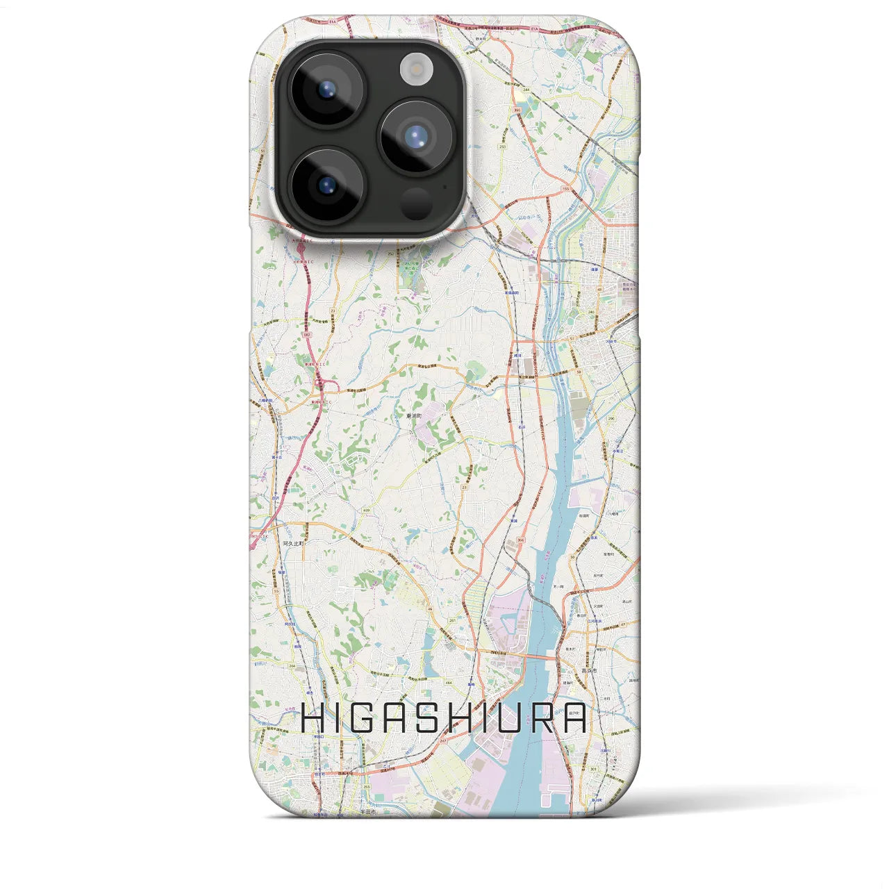 【東浦(愛知県)】地図柄iPhoneケース(バックカバータイプ)