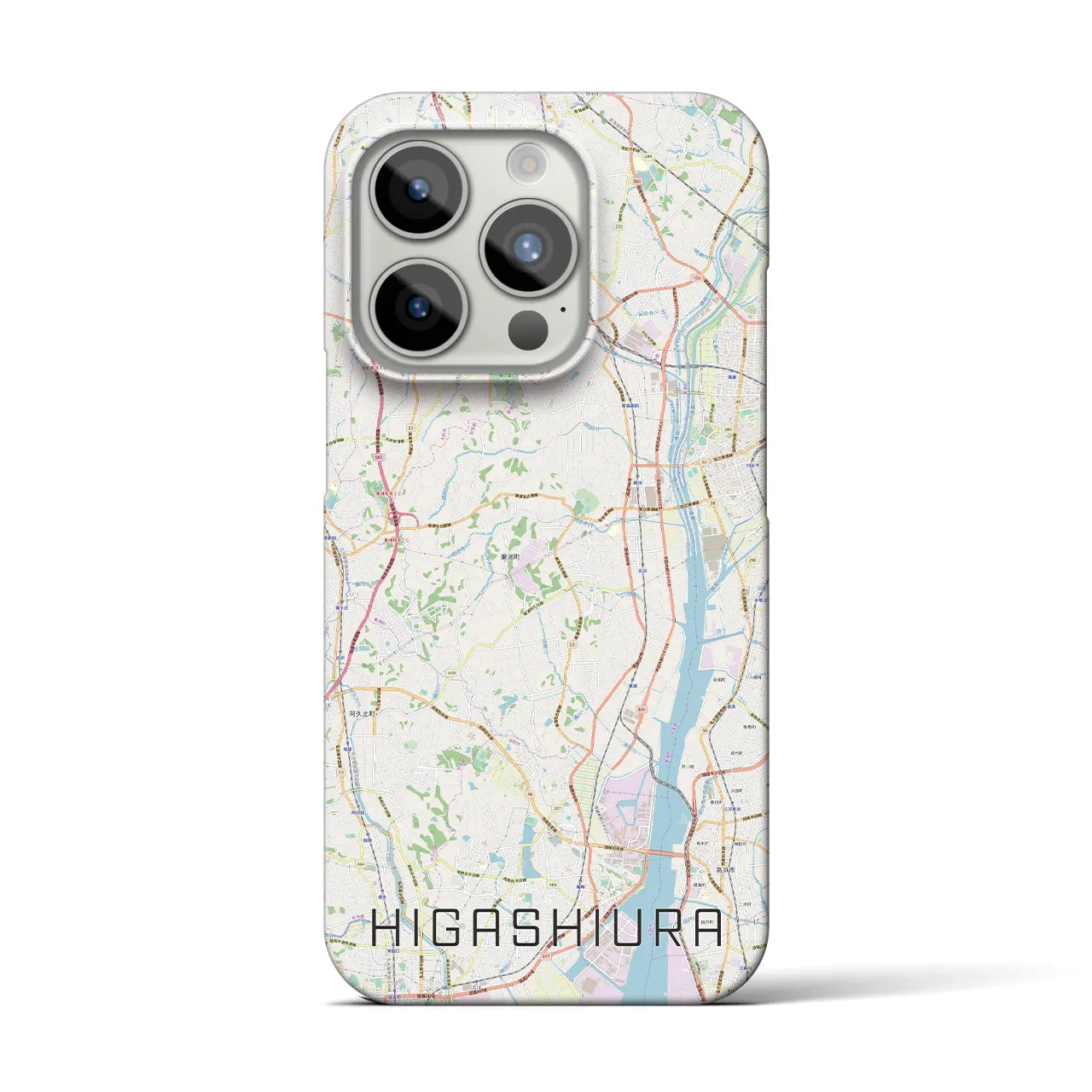 【東浦(愛知県)】地図柄iPhoneケース(バックカバータイプ)