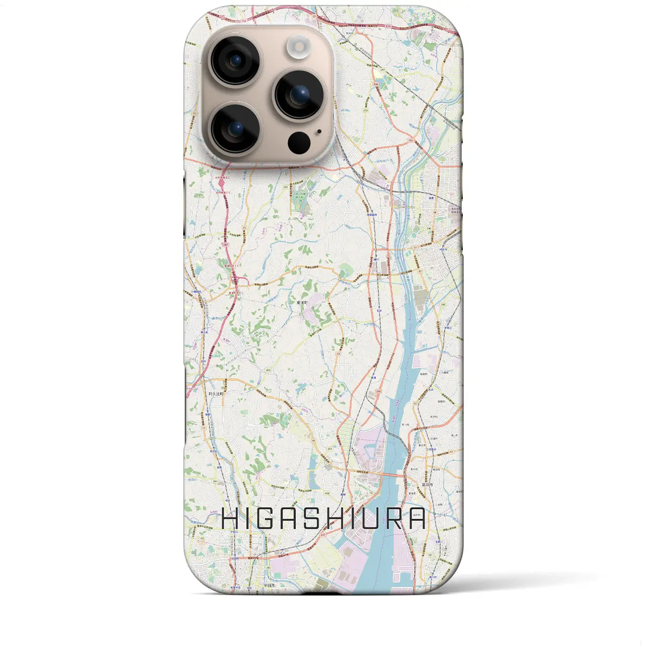 【東浦(愛知県)】地図柄iPhoneケース(バックカバータイプ)