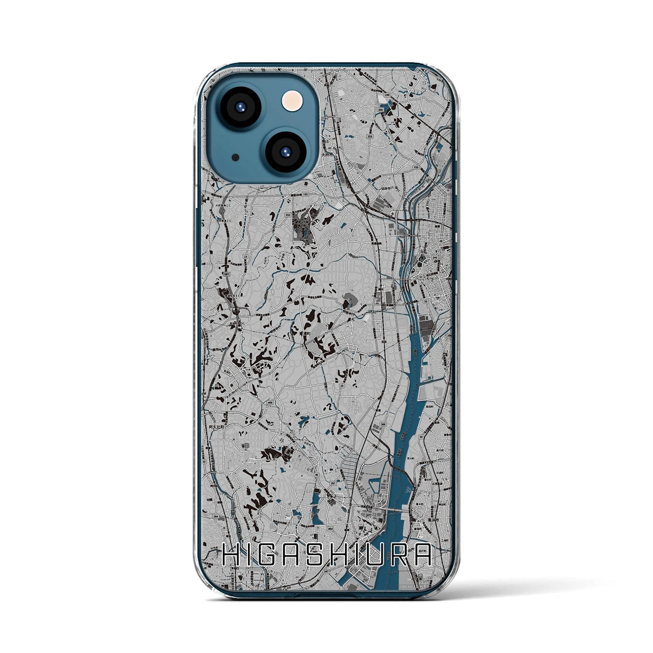 【東浦(愛知県)】地図柄iPhoneケース(クリアタイプ)