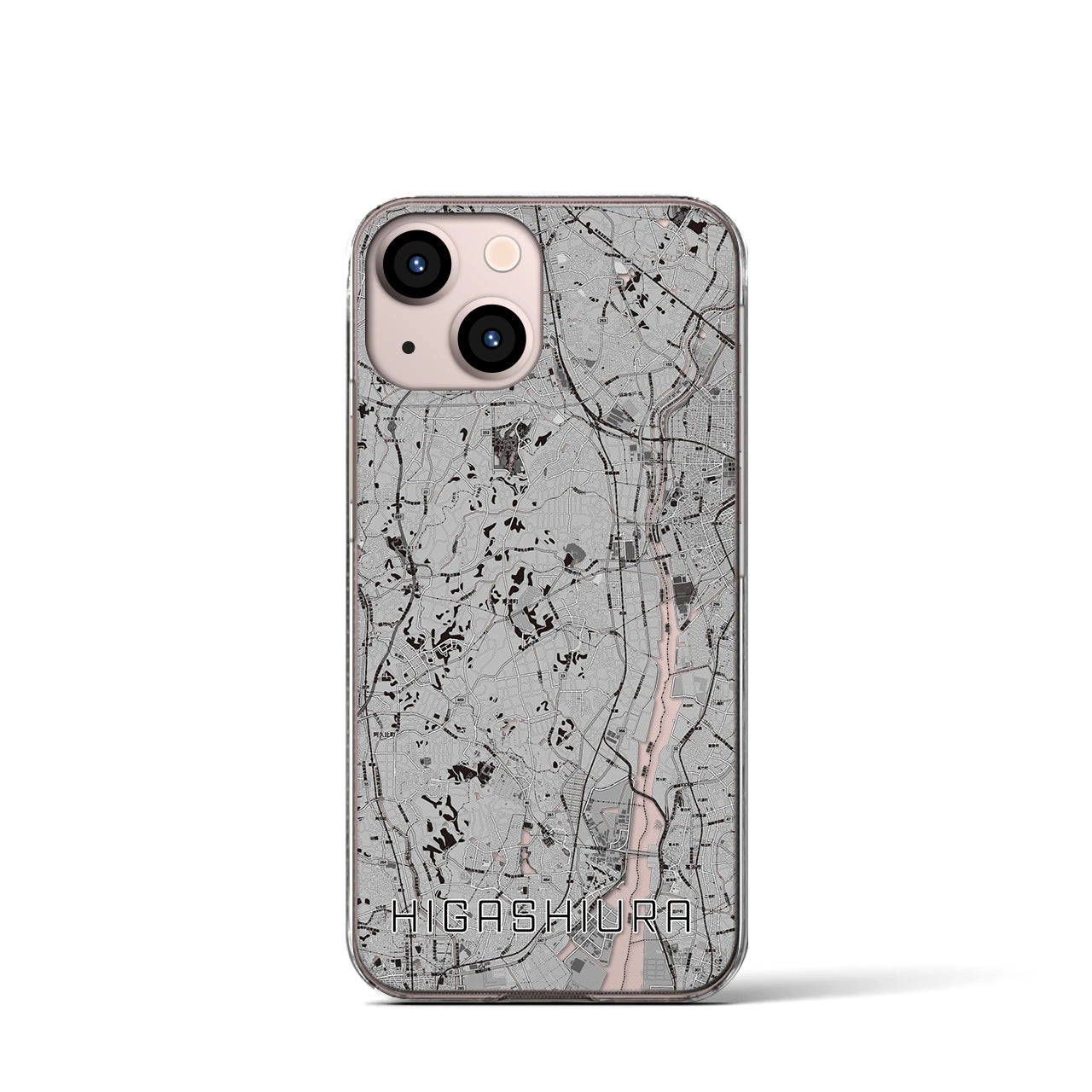 【東浦(愛知県)】地図柄iPhoneケース(クリアタイプ)