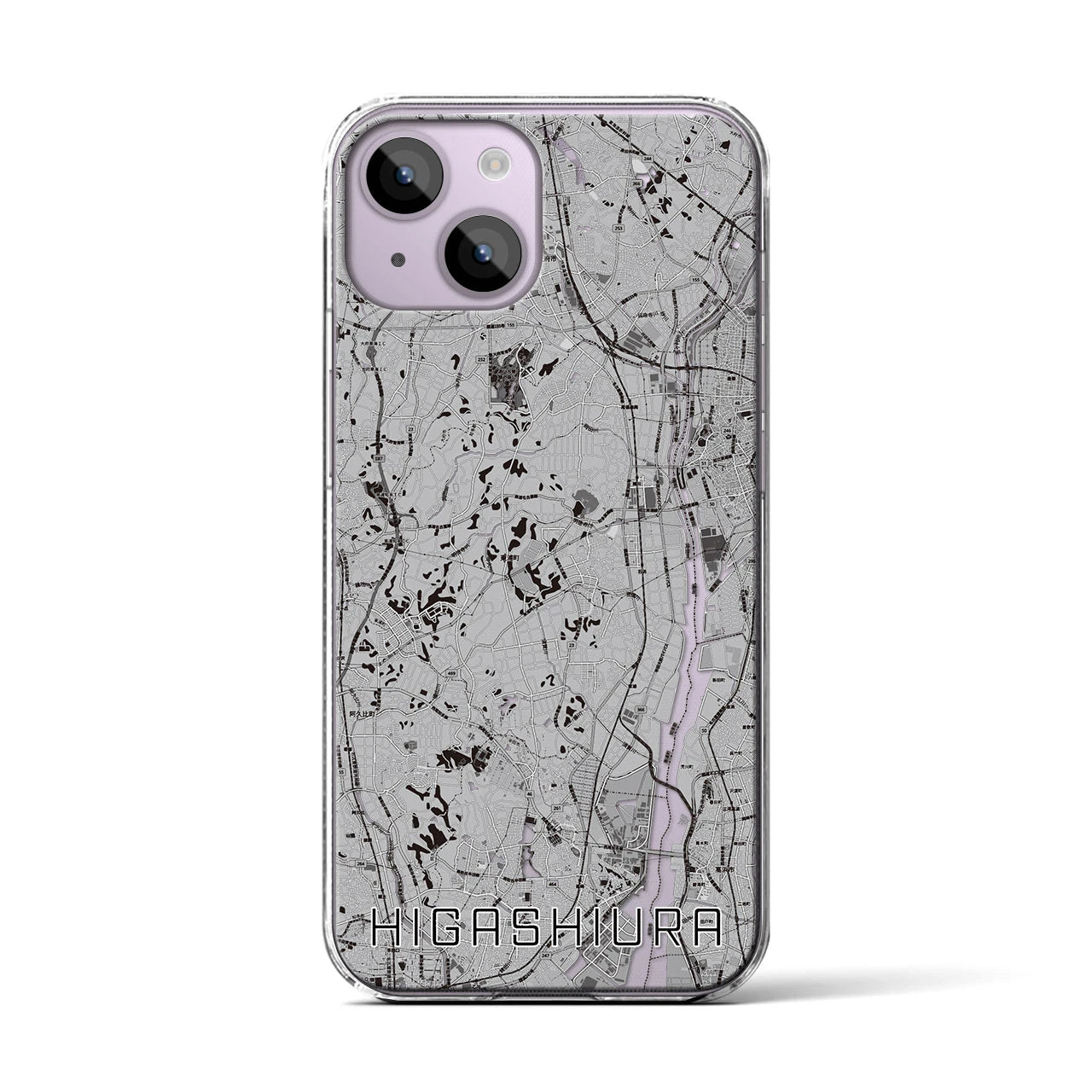 【東浦(愛知県)】地図柄iPhoneケース(クリアタイプ)