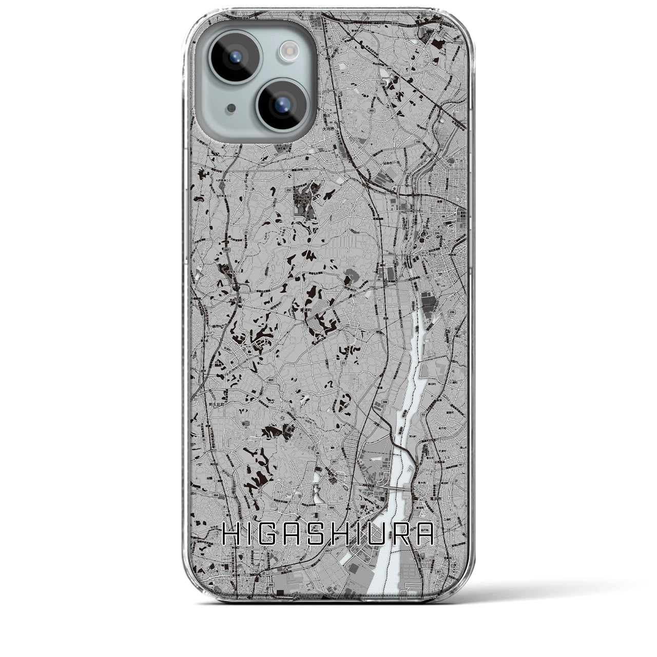 【東浦(愛知県)】地図柄iPhoneケース(クリアタイプ)