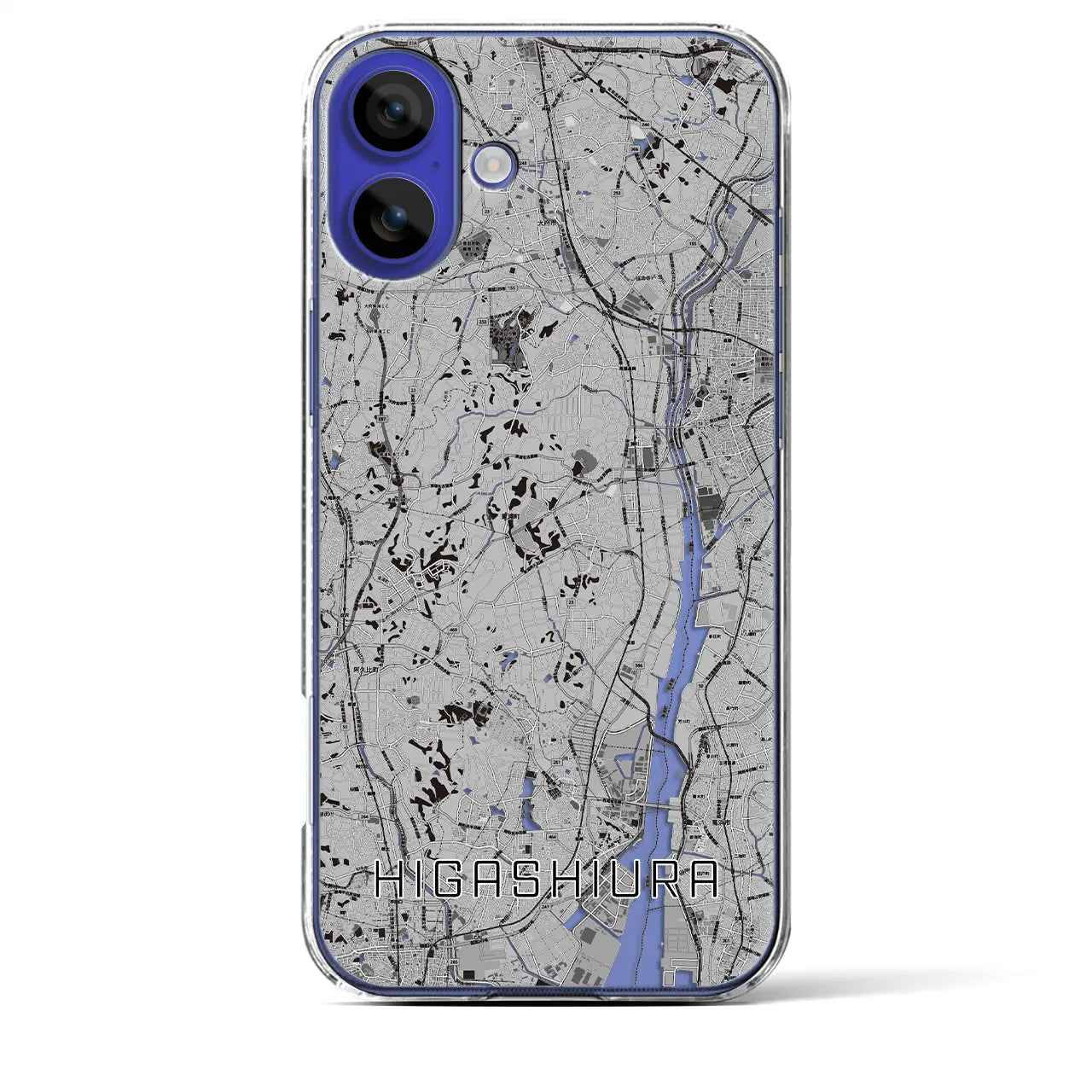 【東浦(愛知県)】地図柄iPhoneケース(クリアタイプ)