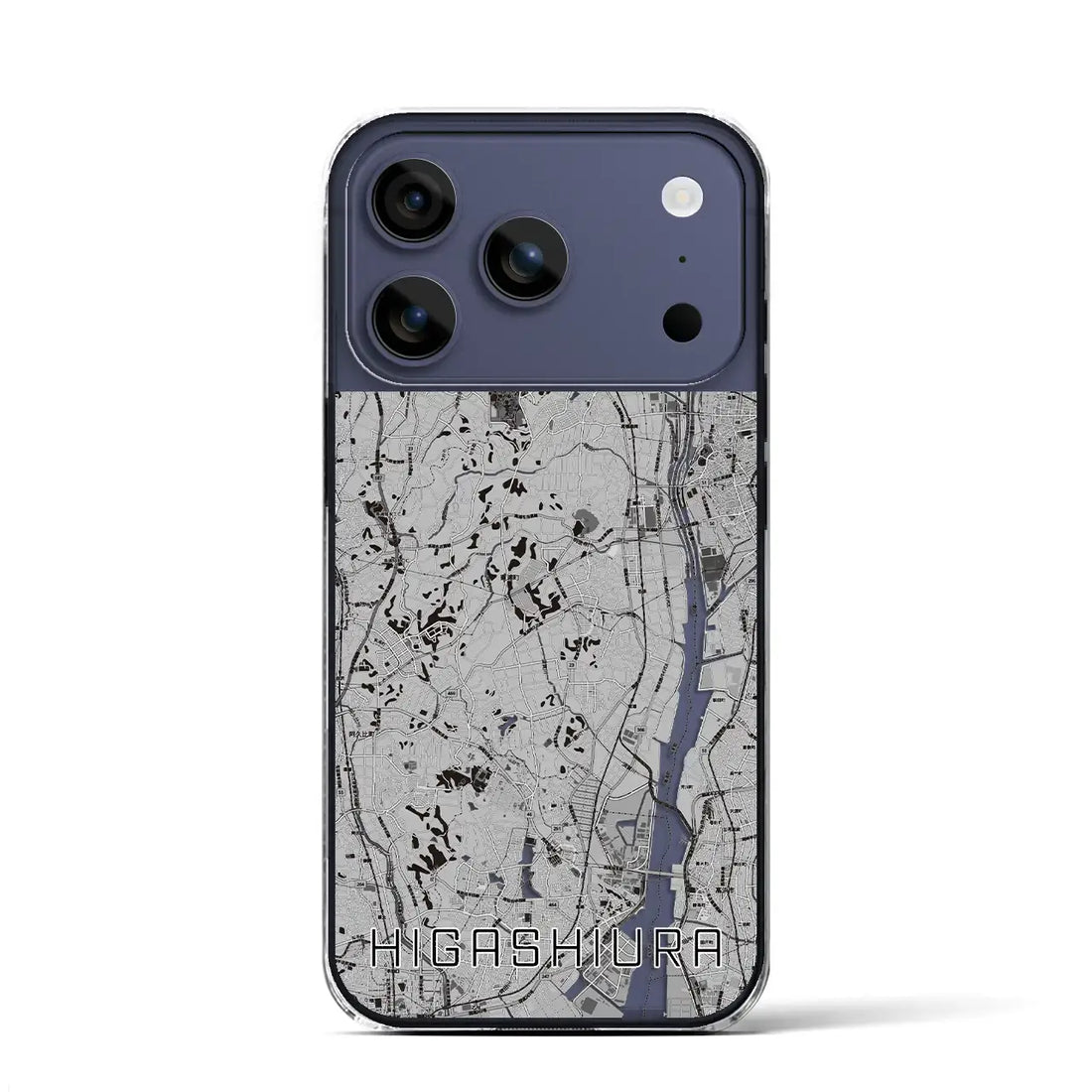 【東浦(愛知県)】地図柄iPhoneケース(クリアタイプ)