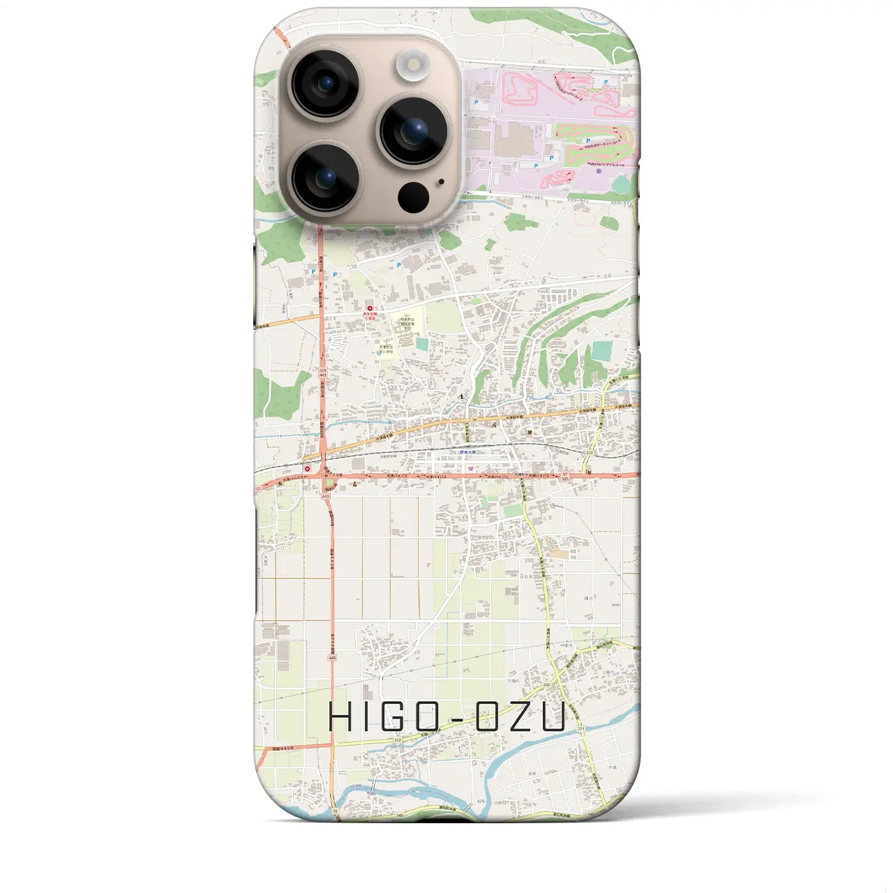 【肥後大津(熊本県)】地図柄iPhoneケース(バックカバータイプ)