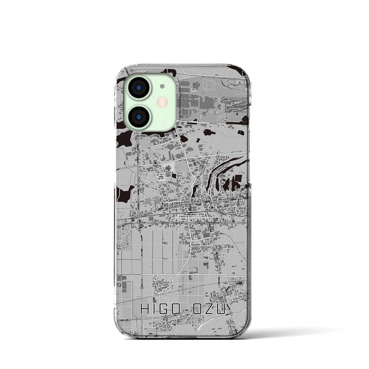 【肥後大津(熊本県)】地図柄iPhoneケース(クリアタイプ)