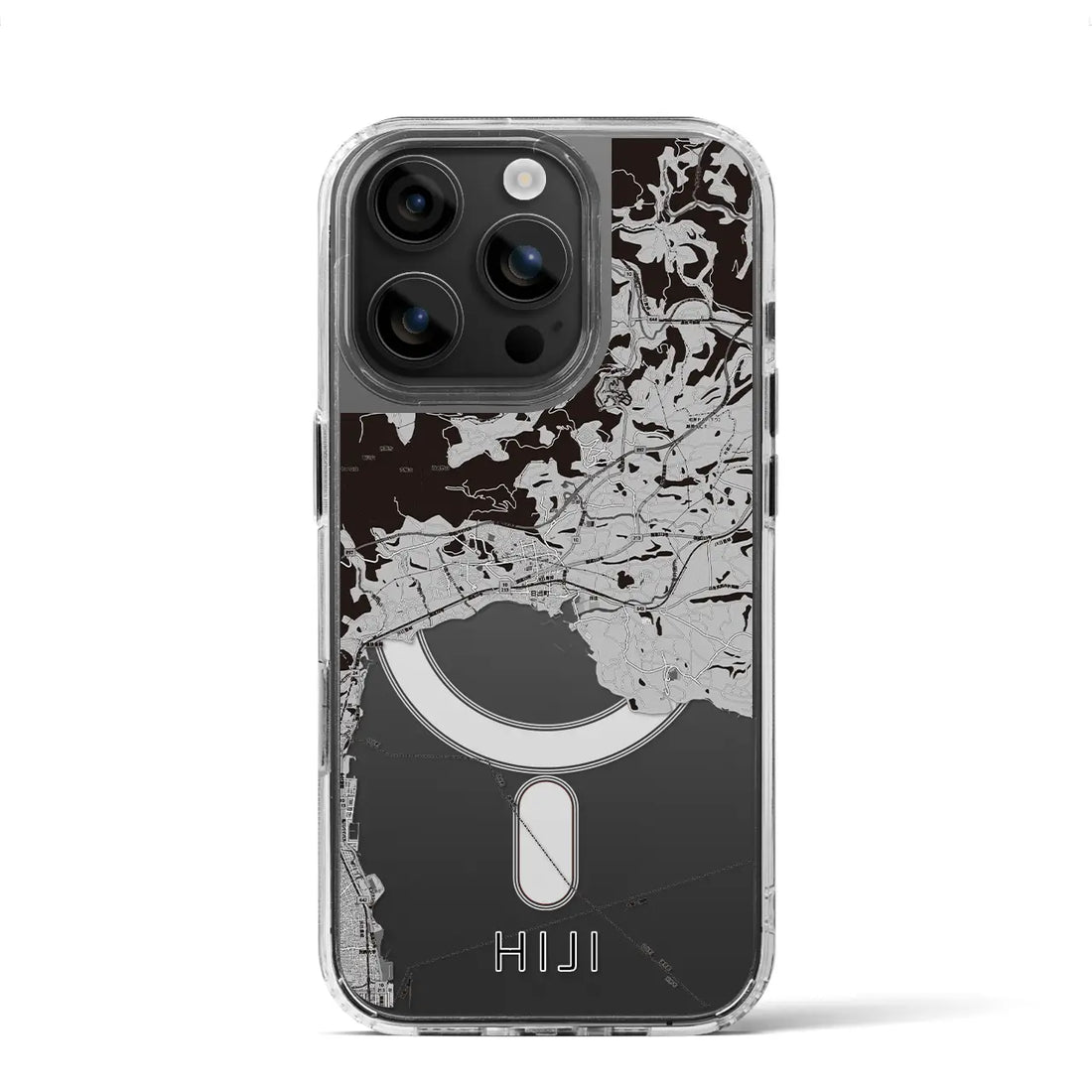 【日出(大分県)】地図柄iPhoneケース(MagSafeタイプ)