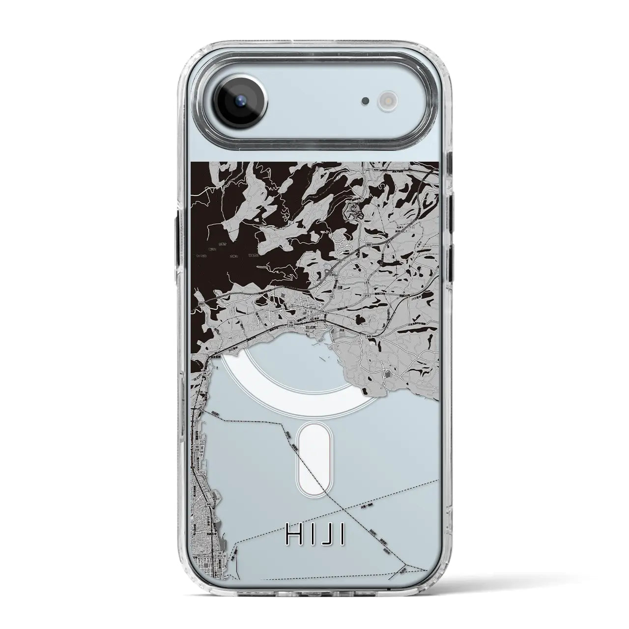 【日出(大分県)】地図柄iPhoneケース(MagSafeタイプ)