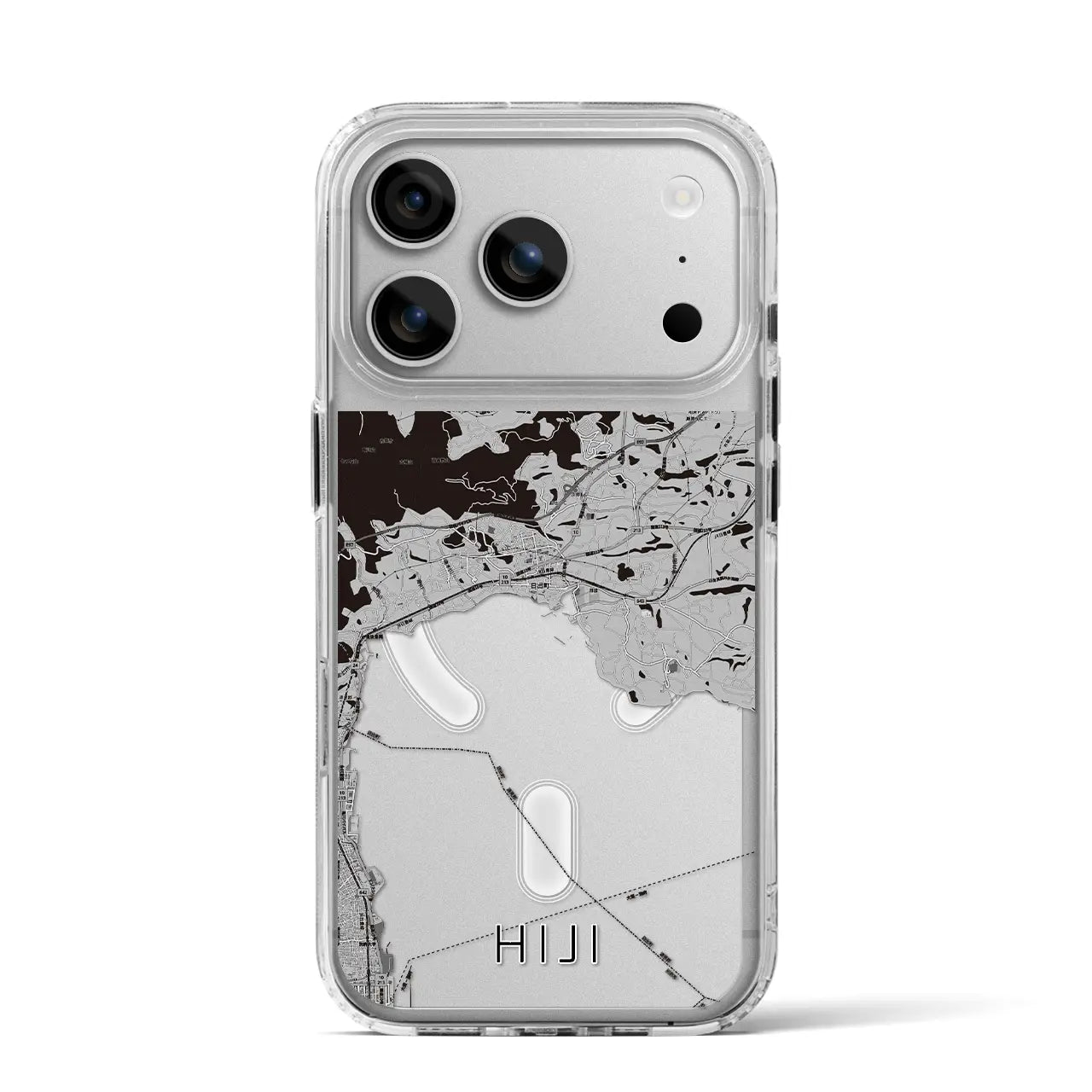 【日出(大分県)】地図柄iPhoneケース(MagSafeタイプ)