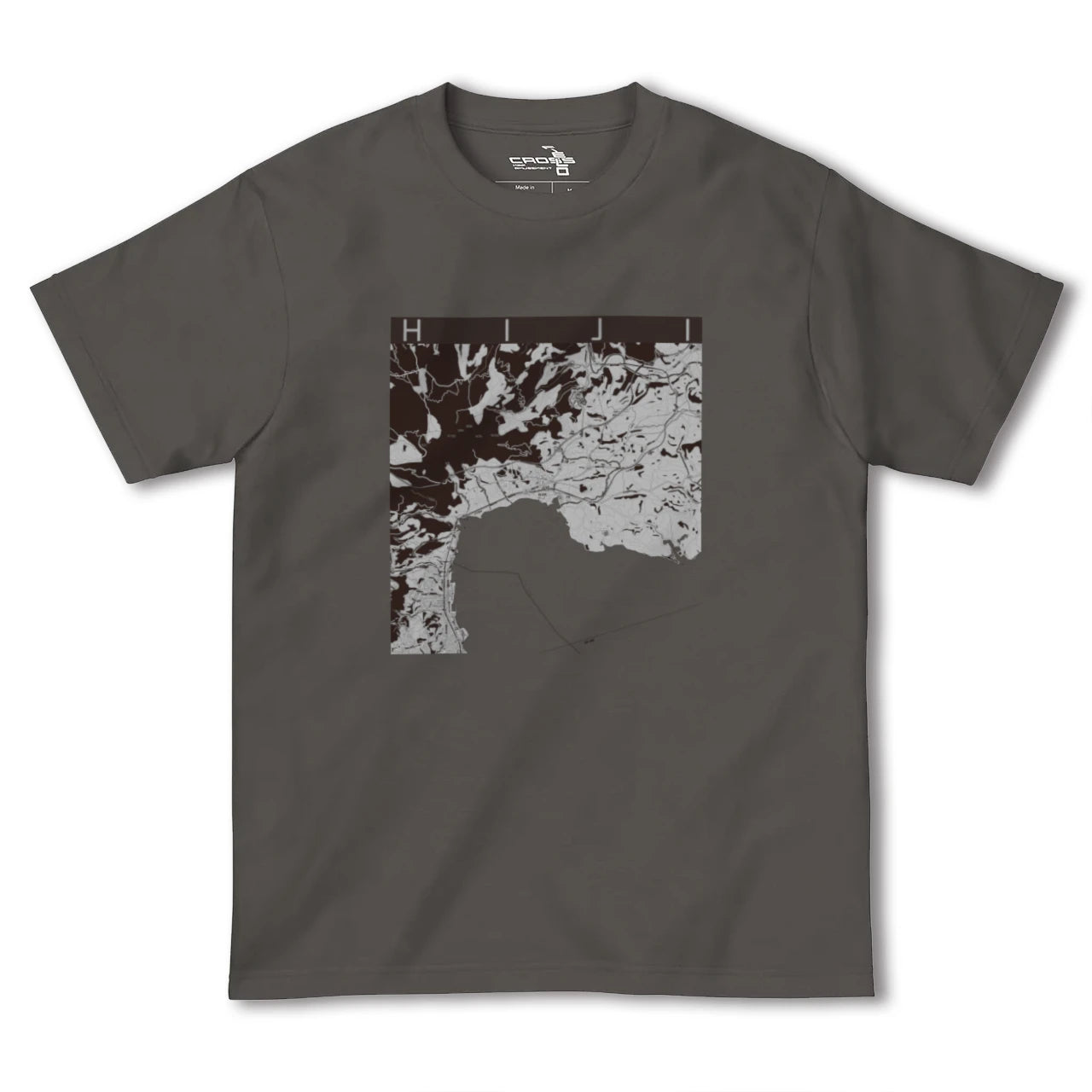 【日出(大分県)】地図柄ヘビーウェイトTシャツ