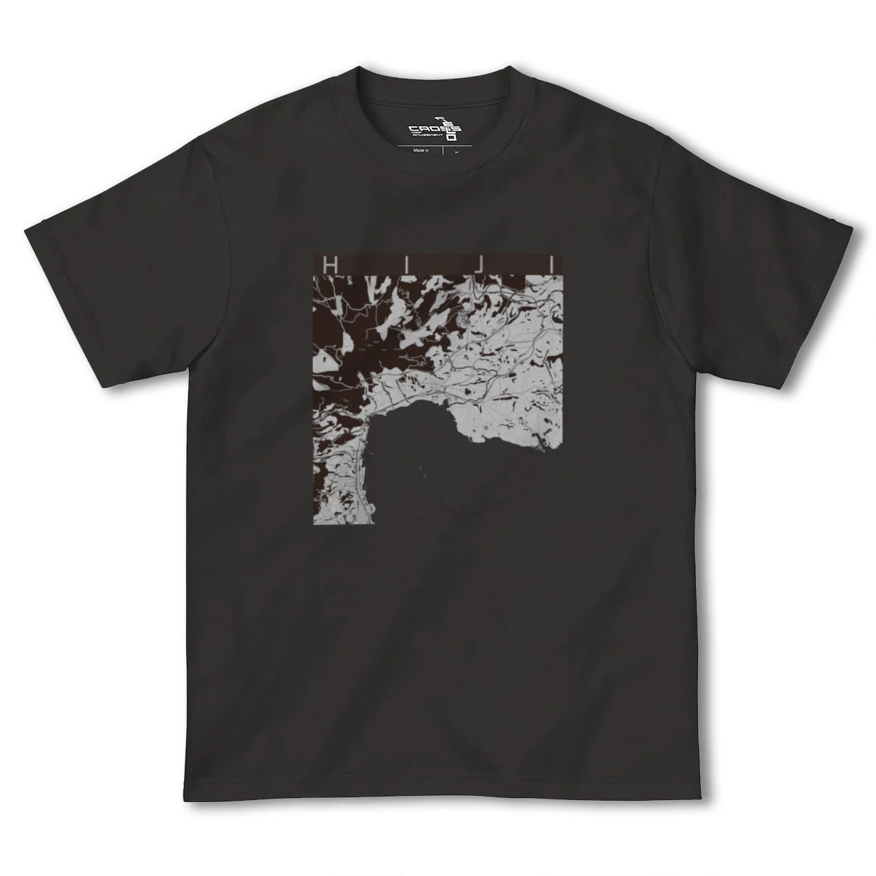 【日出(大分県)】地図柄ヘビーウェイトTシャツ