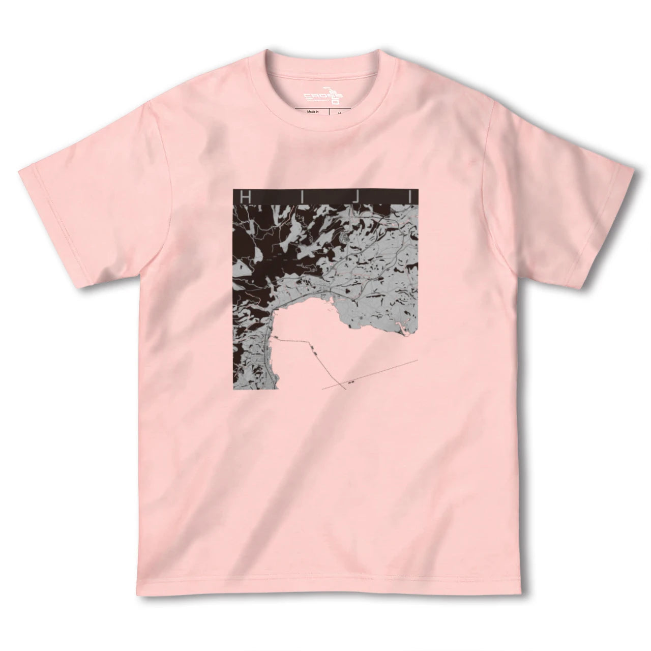 【日出(大分県)】地図柄ヘビーウェイトTシャツ