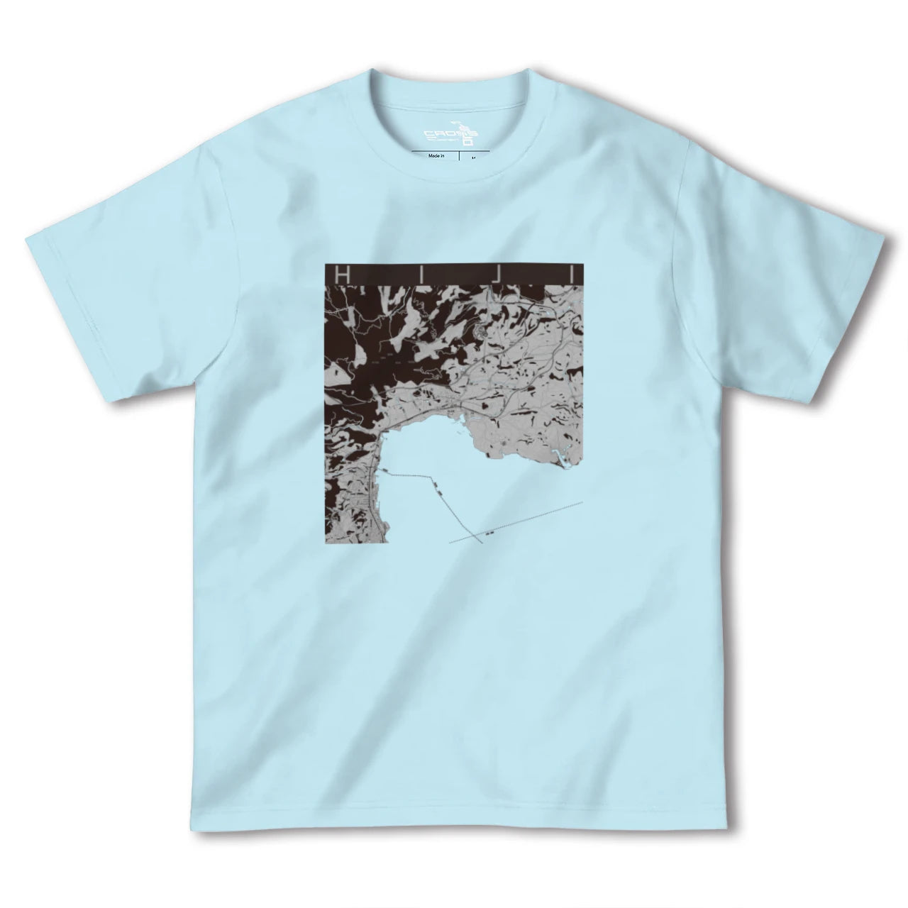 【日出(大分県)】地図柄ヘビーウェイトTシャツ