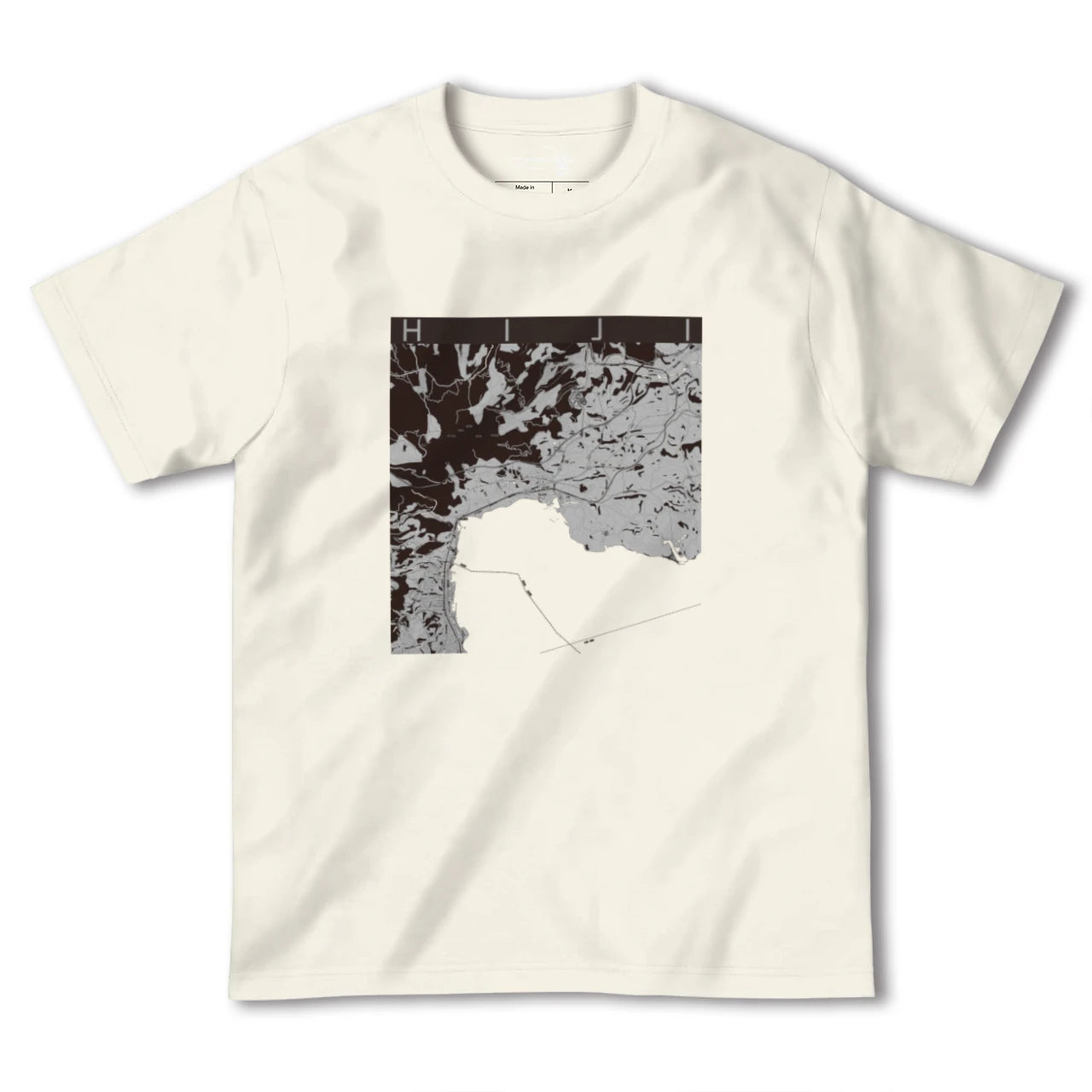 【日出(大分県)】地図柄ヘビーウェイトTシャツ