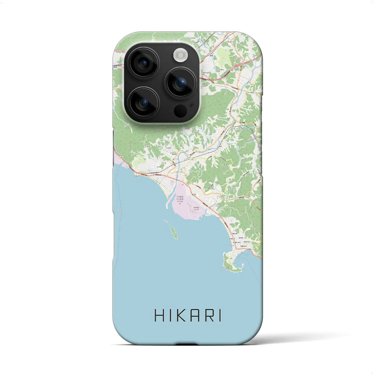 【光(山口県)】地図柄iPhoneケース(バックカバータイプ)