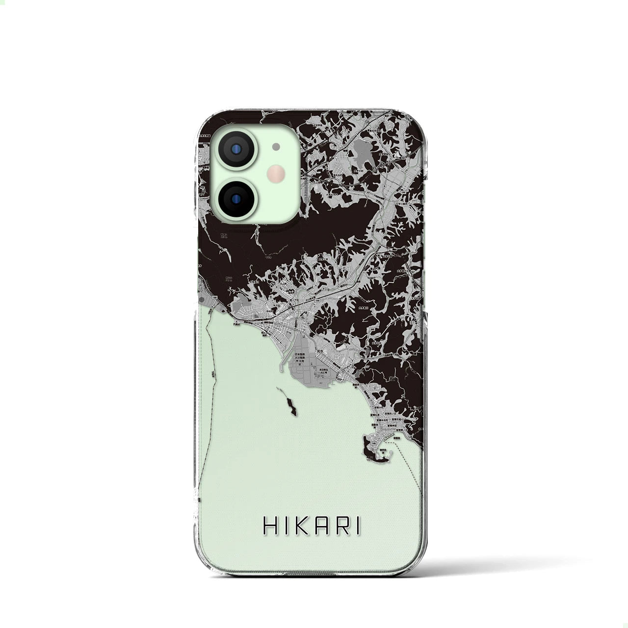 【光(山口県)】地図柄iPhoneケース(クリアタイプ)