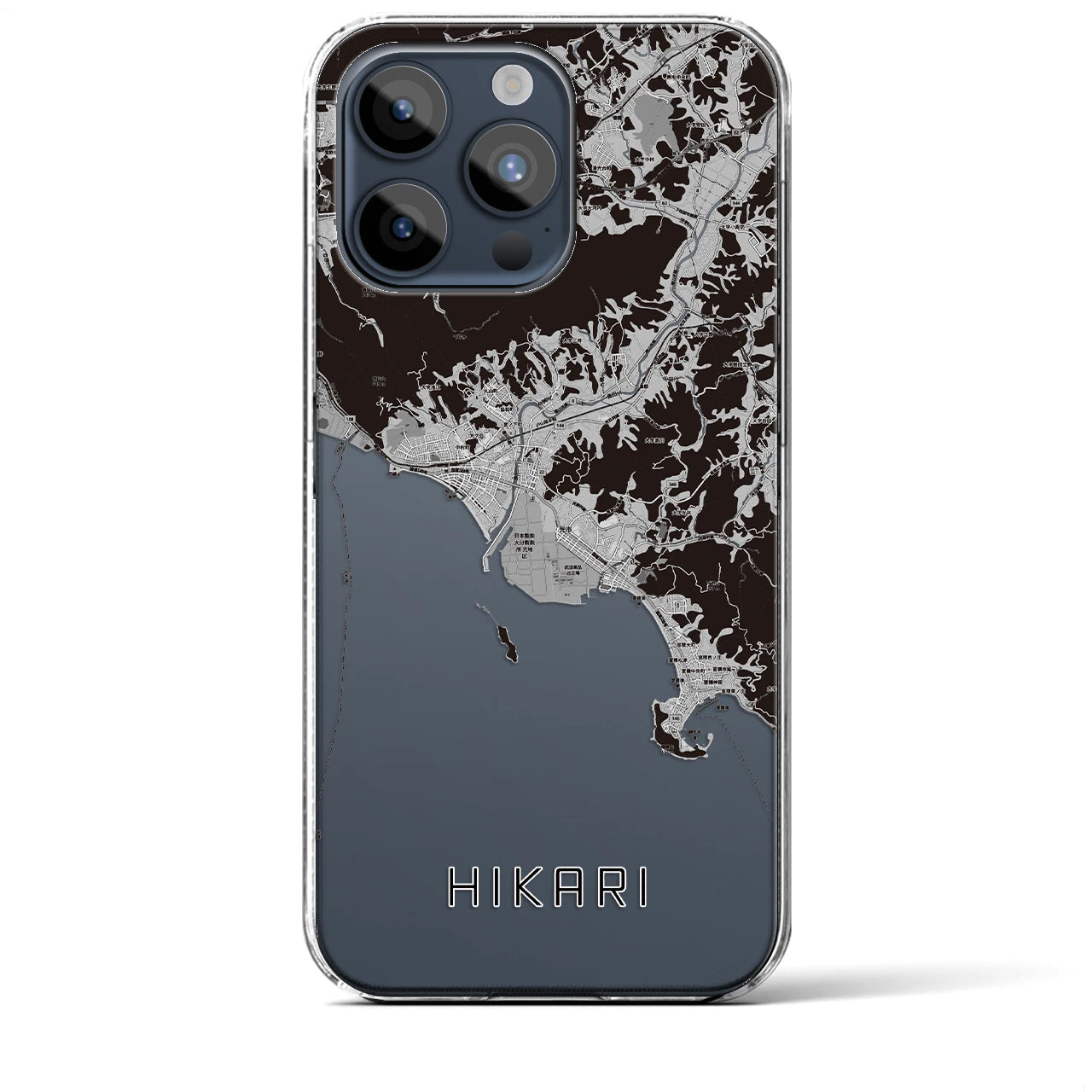 【光(山口県)】地図柄iPhoneケース(クリアタイプ)