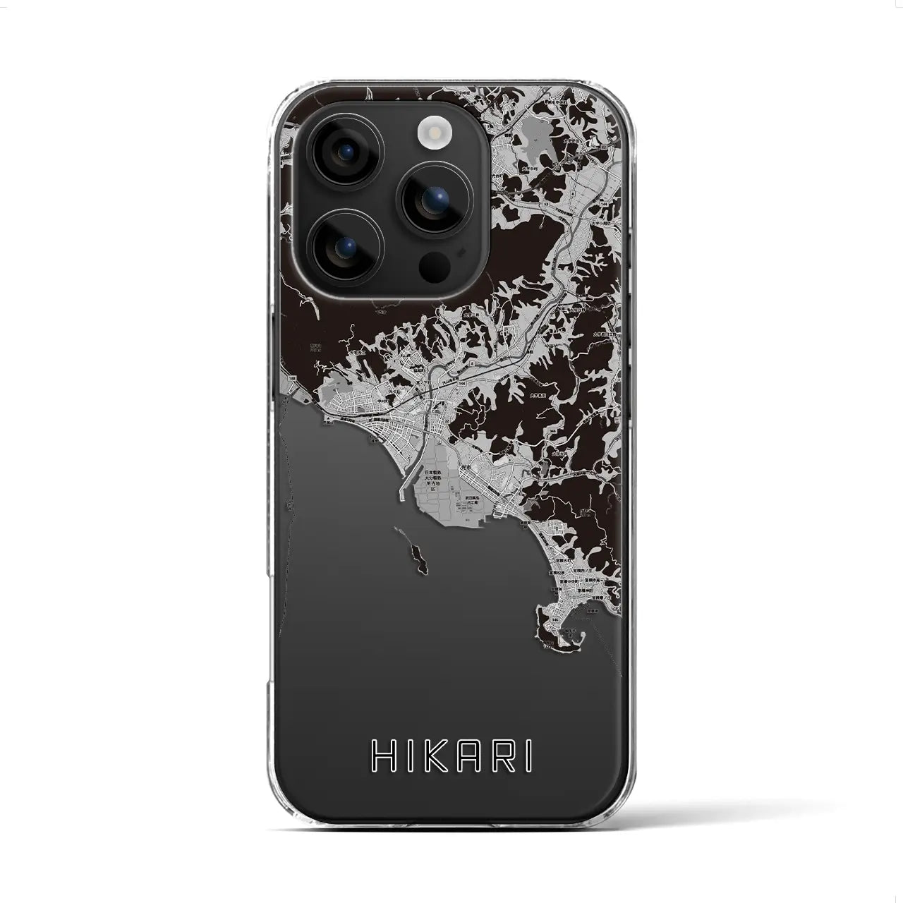 【光(山口県)】地図柄iPhoneケース(クリアタイプ)